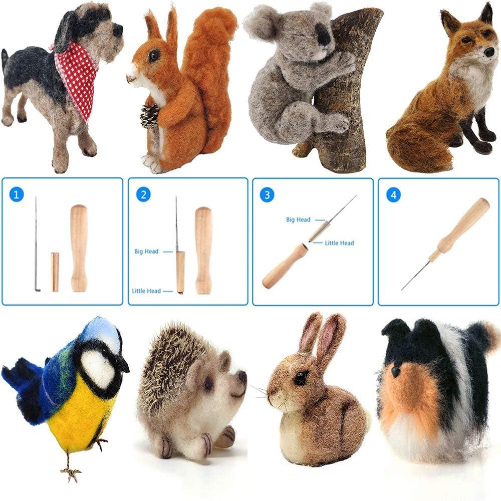Puppy Dog Felting Kit, Wool Felting Kit Dog, Needle Felting DIY Kit, Felting  Starter Kit for Beginners, Wool Knitting Puppy Dog,cute Felting 