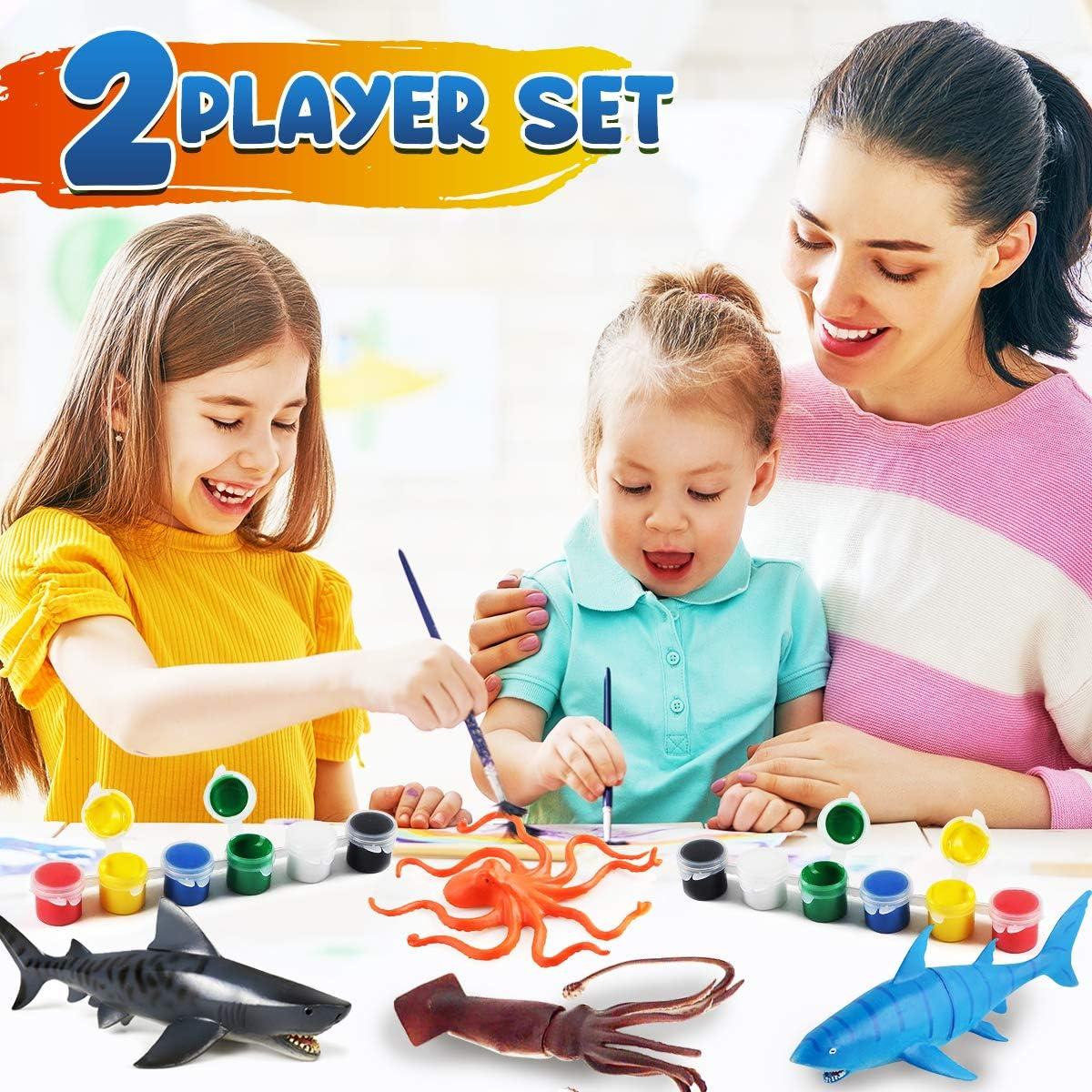 FUNZBO Ocean Sea Animals Paint Set DIY Toddler Art Kit with