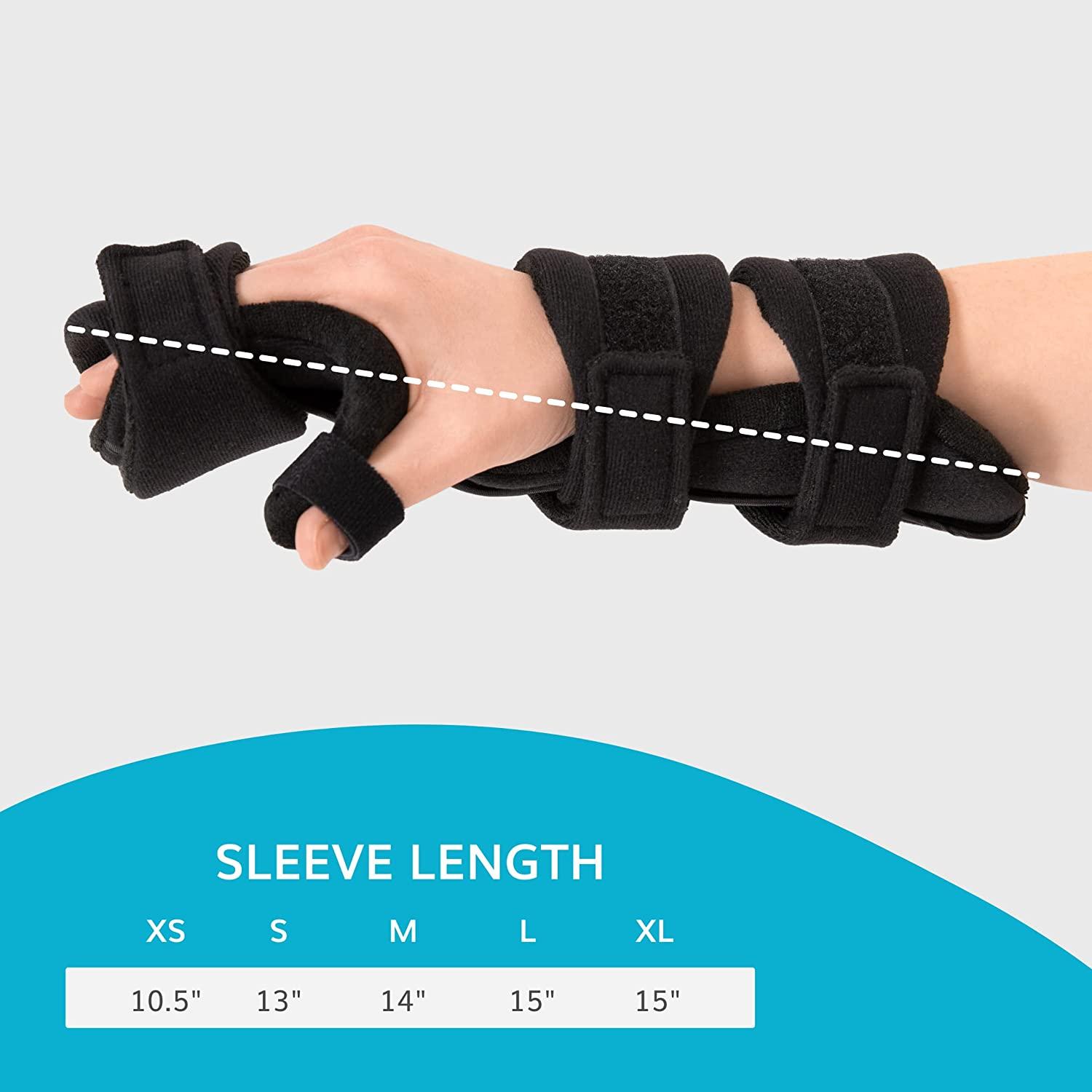 BraceAbility Resting Hand Splint Soft Functional Stroke and Surgery