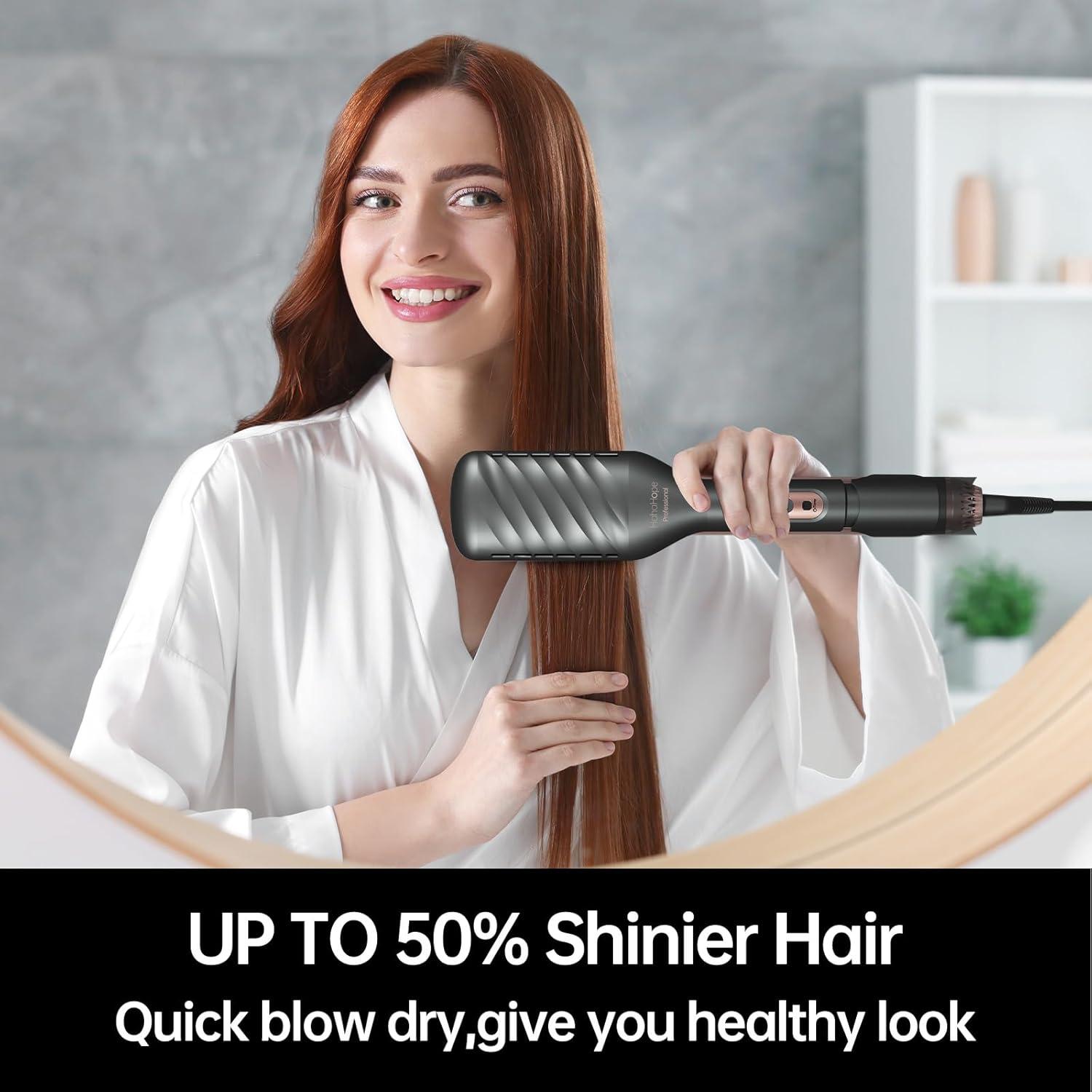 Flat Iron Hair Straightener Hair Dryer 2-in-1 60000RPM Fast