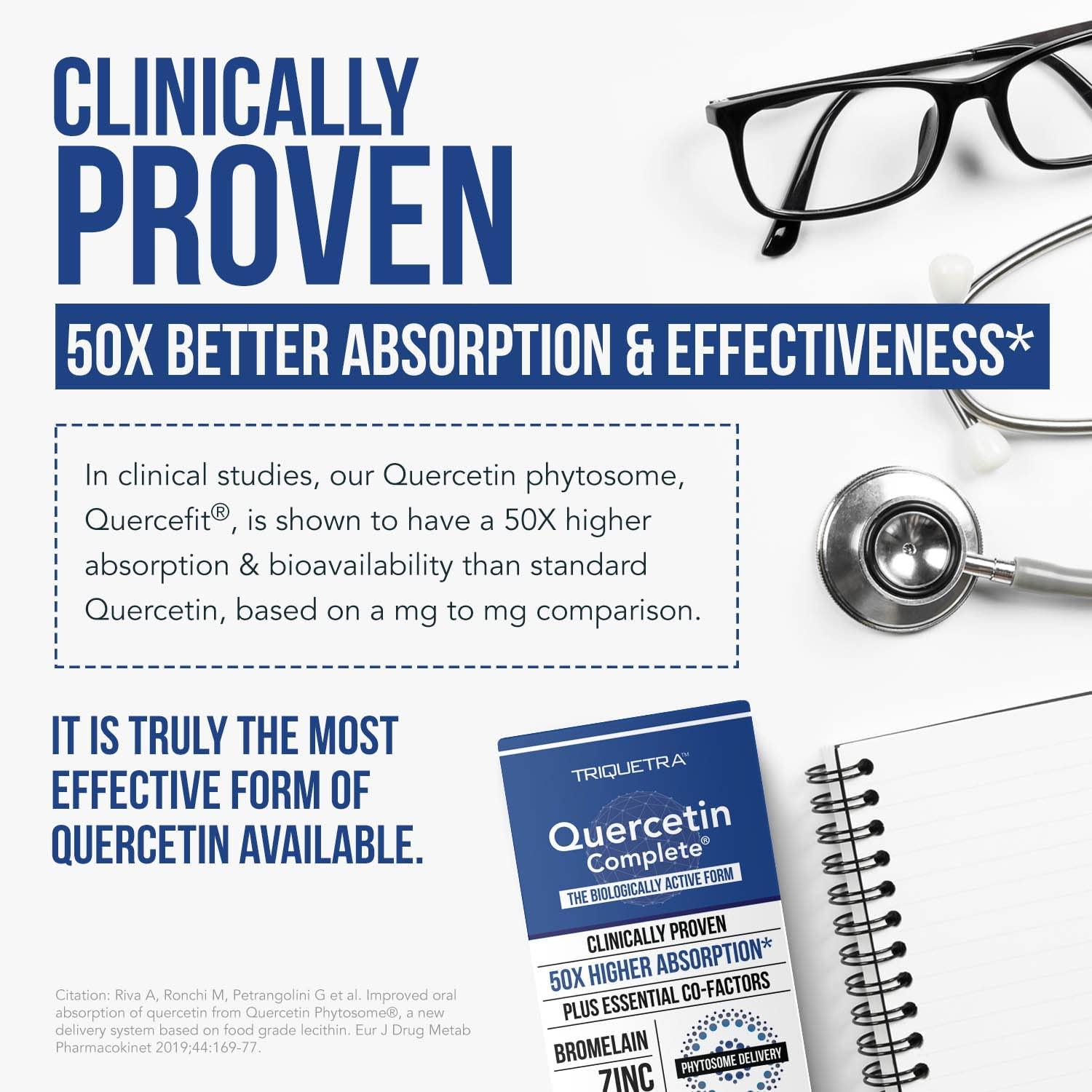 Quercetin Complete High Absorption Phytosome with Bromelain, Zinc