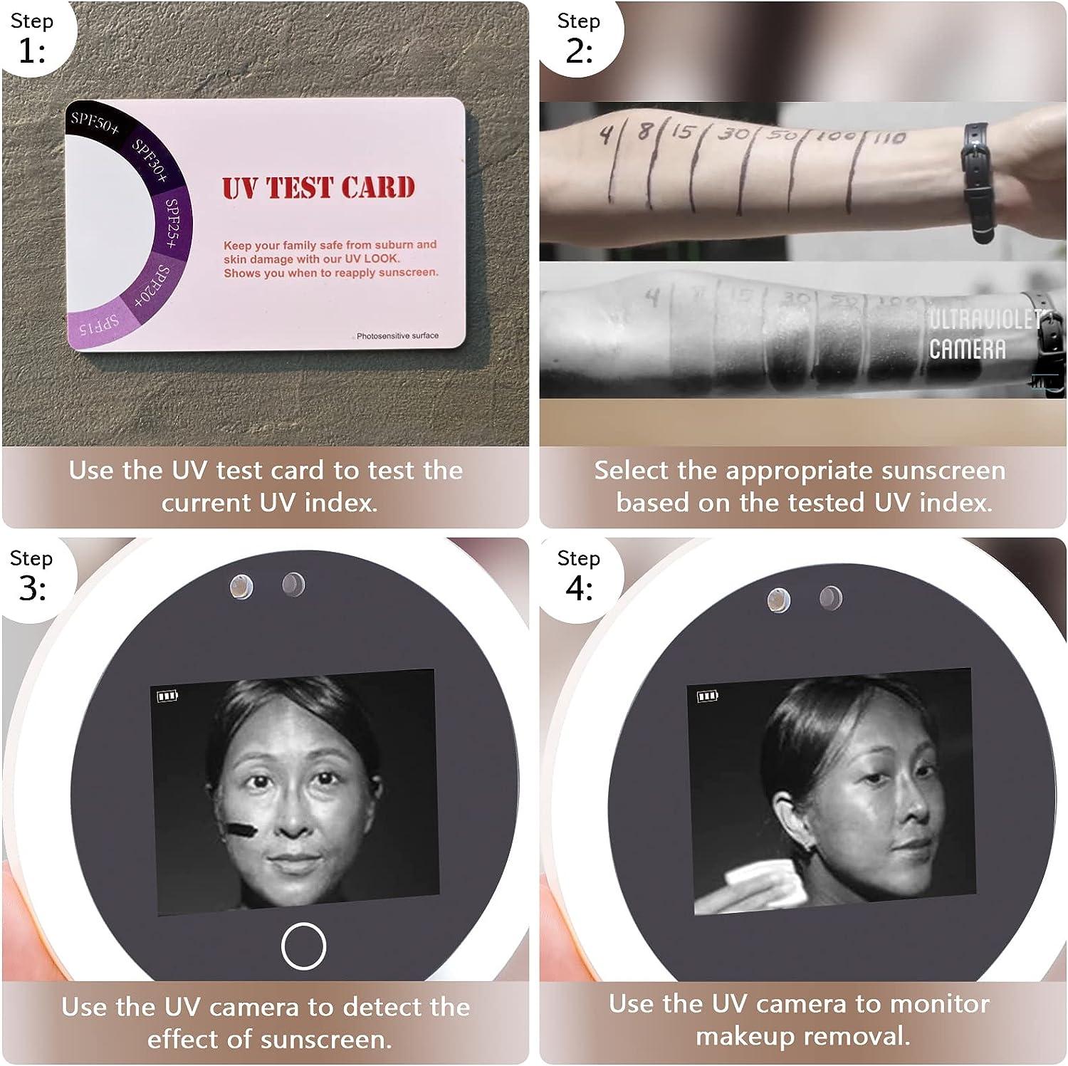 Fenair Sunscreen Testing Mirror with UV Camera & Lights 2X