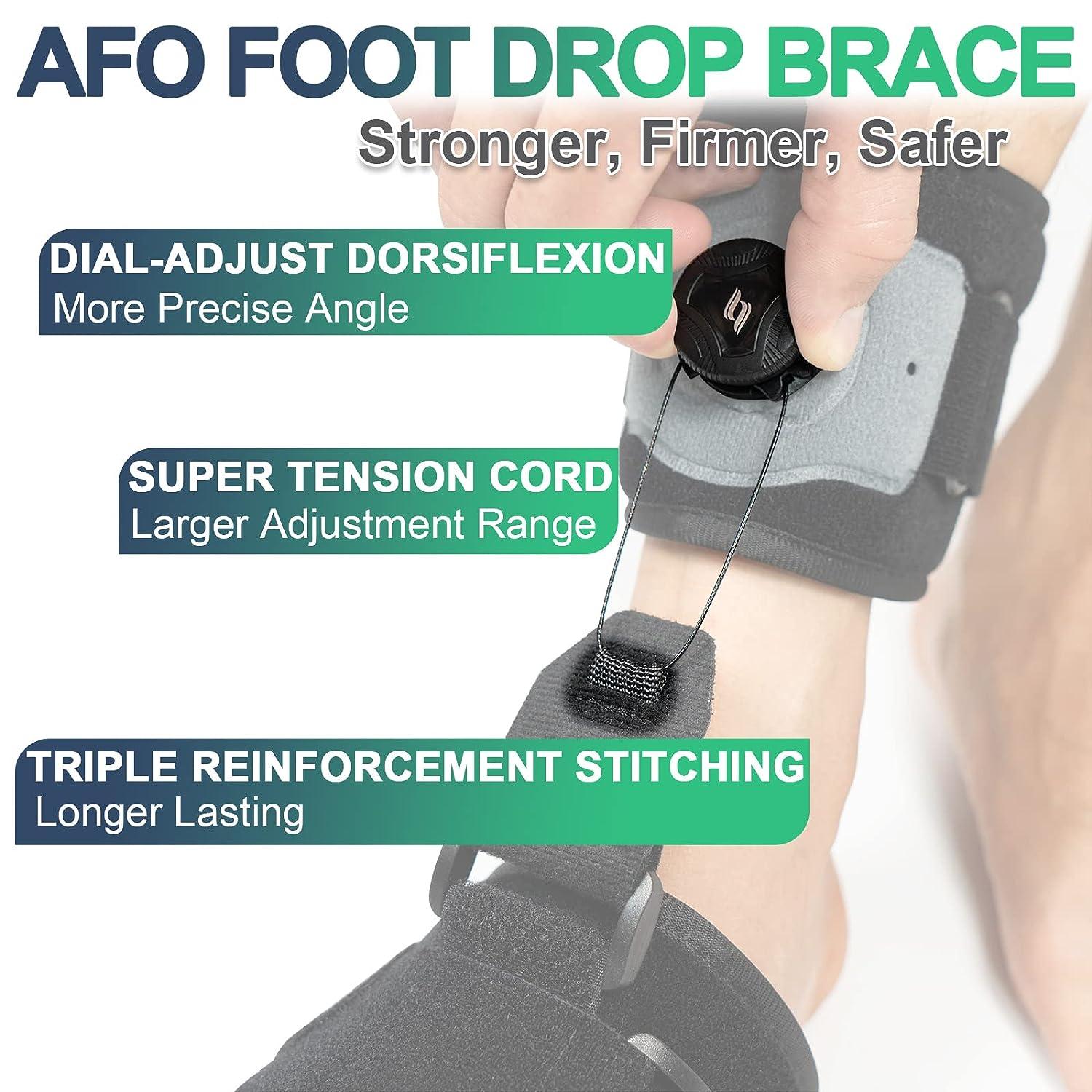 JOMECA Foot Drop Brace ReelAdjust Dorsiflexion AFO for Women & Men