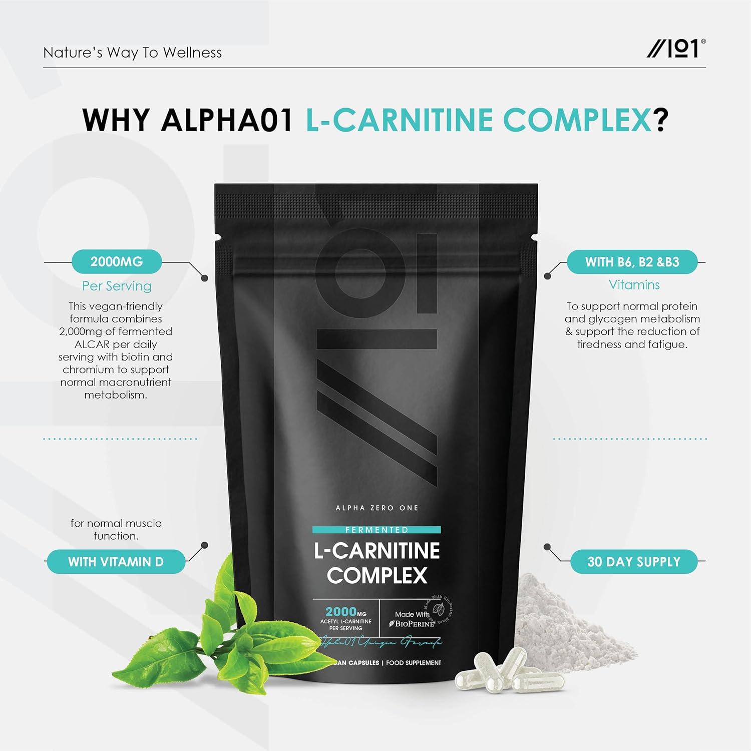 L-Carnitine 2000mg with BioPerine - Energy & Metabolism Support - Acetyl L- Carnitine Complex - 120 Vegan Capsules | Buy Now with Express International  Delivery | GoSupps.com