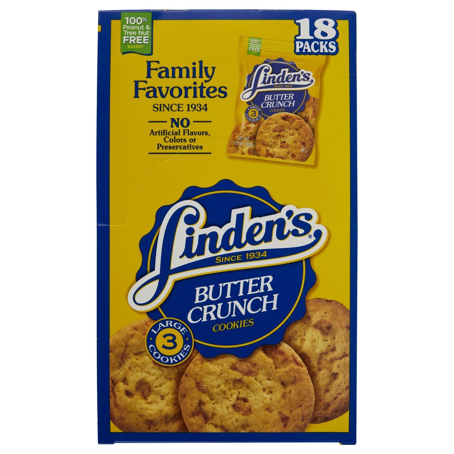 Linden Butter Crunch Cookies 18 ct.