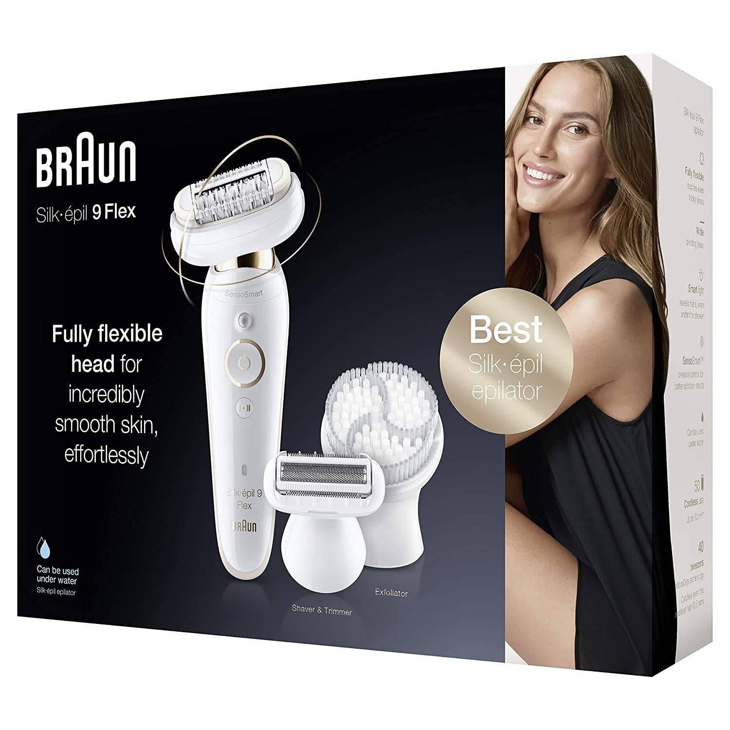 Braun Epilator Silk-pil 9 9-030 with Flexible Head, Facial Hair