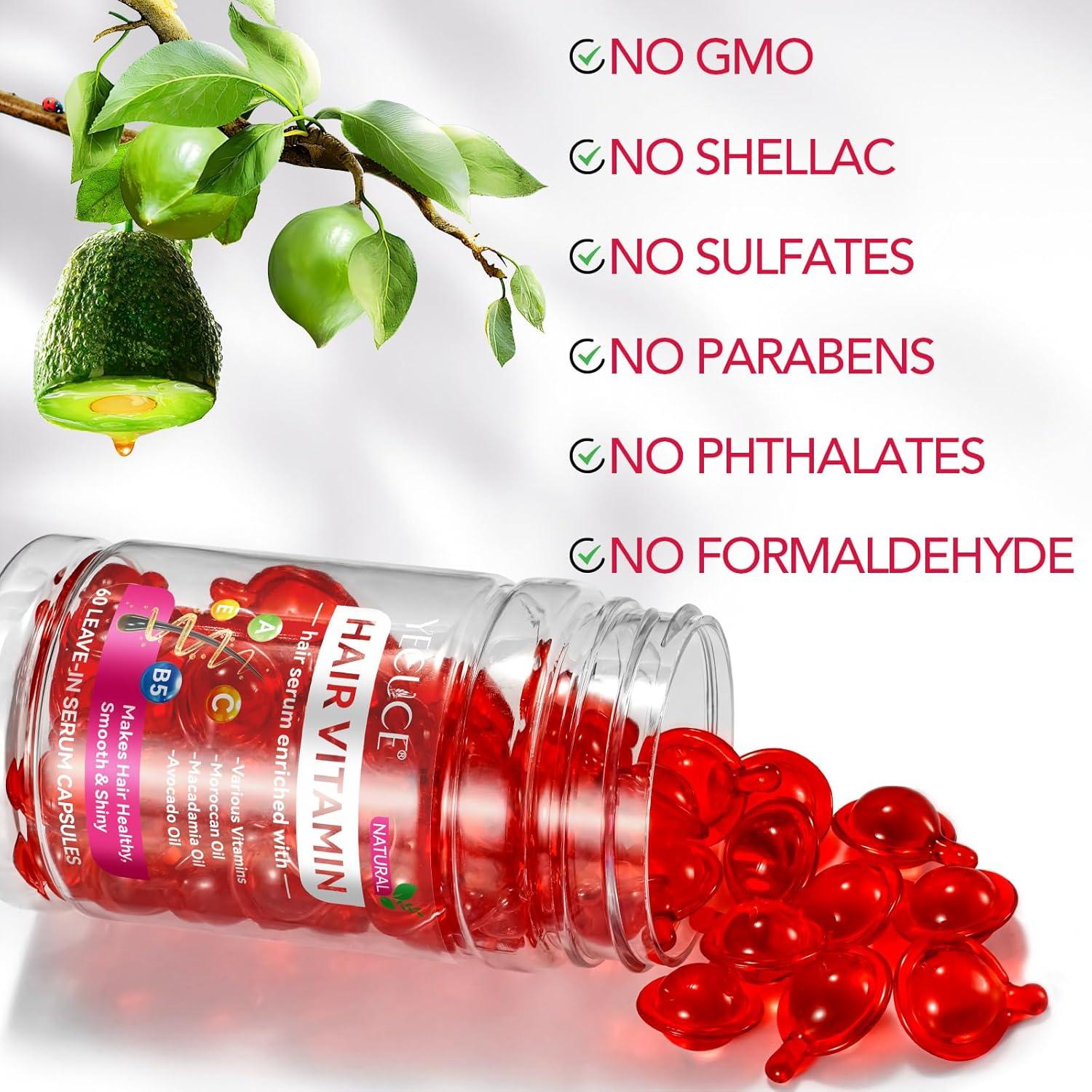 Hair Vitamin Serum Capsules - Moroccan Macadamia & Avocado