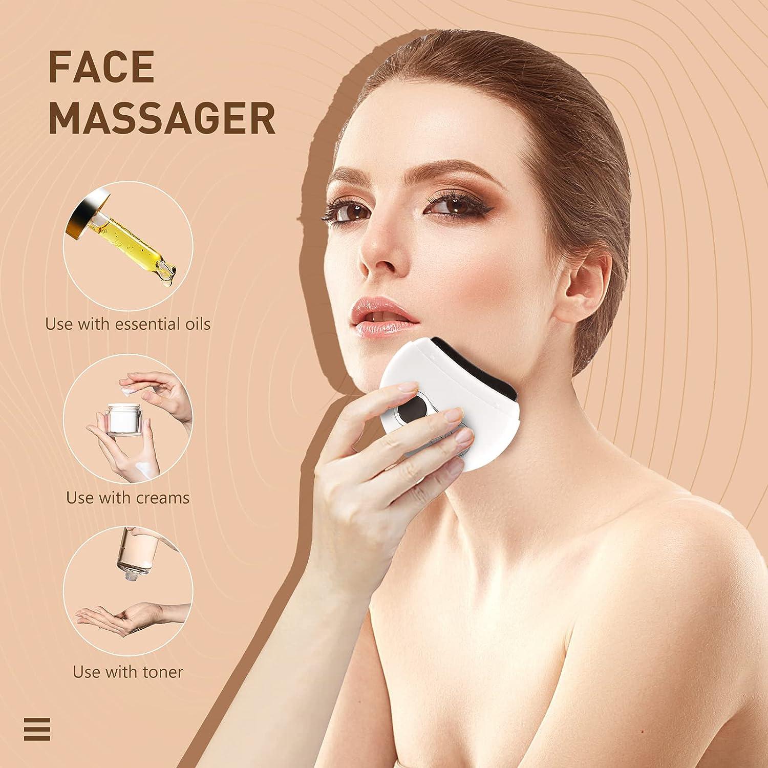 Electric Gua Sha Facial Tool with Heat & Vibration | Anti-Aging, Neck & Face Lift, Wrinkle Reduction | White | Buy Now with Express International Delivery | GoSupps.com Electric Gua Sha Facial Tool with Heat & Vibration | Anti-Aging, Neck & Face Lift, Wrinkle Reduction | White | Buy Now with Express International Delivery | GoSupps.com
