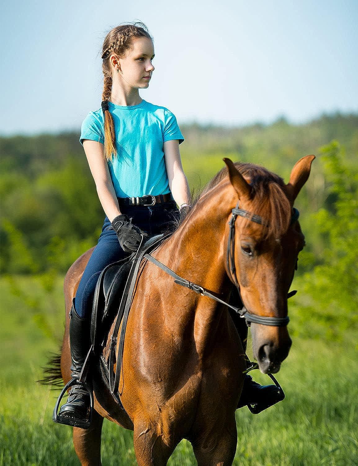 Women Ladies Horse Riding Leggings Tight Grip Phone Pocket