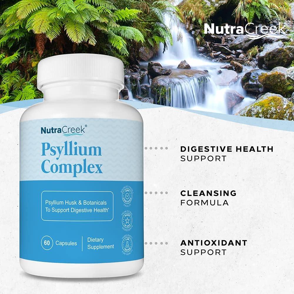 NutraCreek Psyllium Complex 11Ingredient Capsules for Digestive