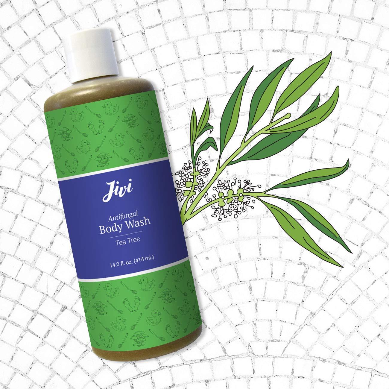 Jivi Antifungal Body Wash 12 Fl Oz Treats Athlete's Foot, Toenail Fungus, Ringworm, Jock Itch