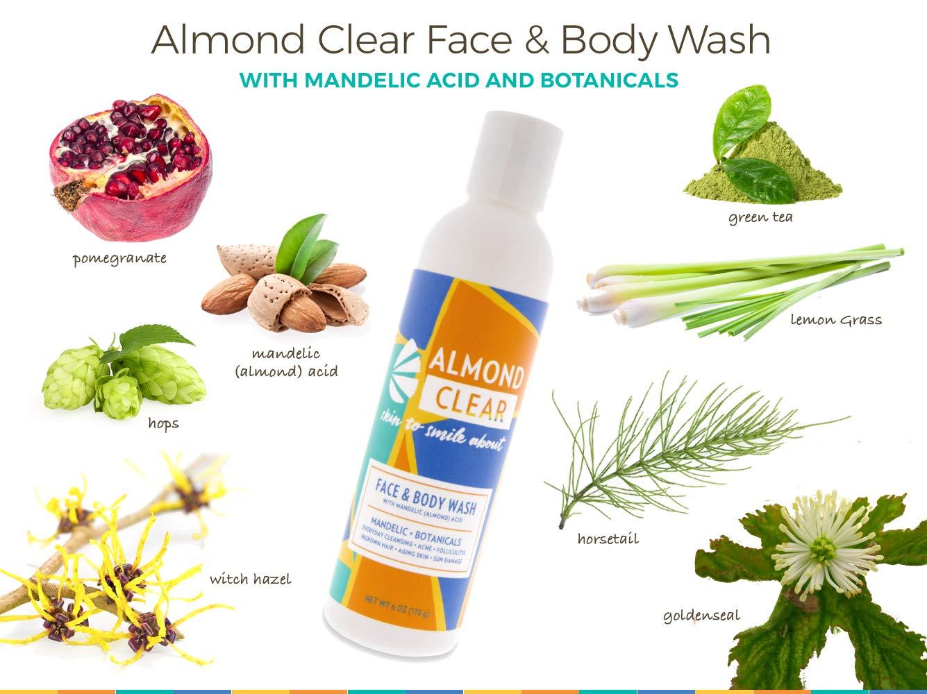 Almond Clear Face & Body Wash for Acne & FolliculitisProne Skin Anti