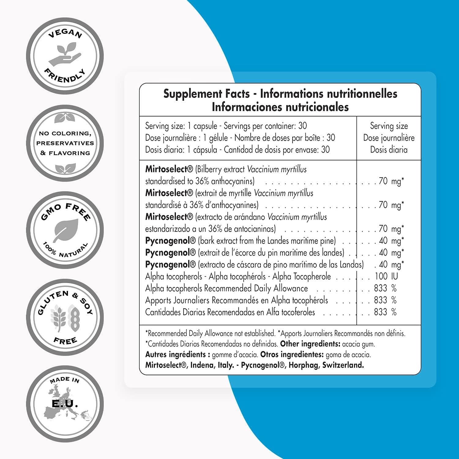 Supersmart Eye Pressure Control with Bilberry Extract 30 Capsules