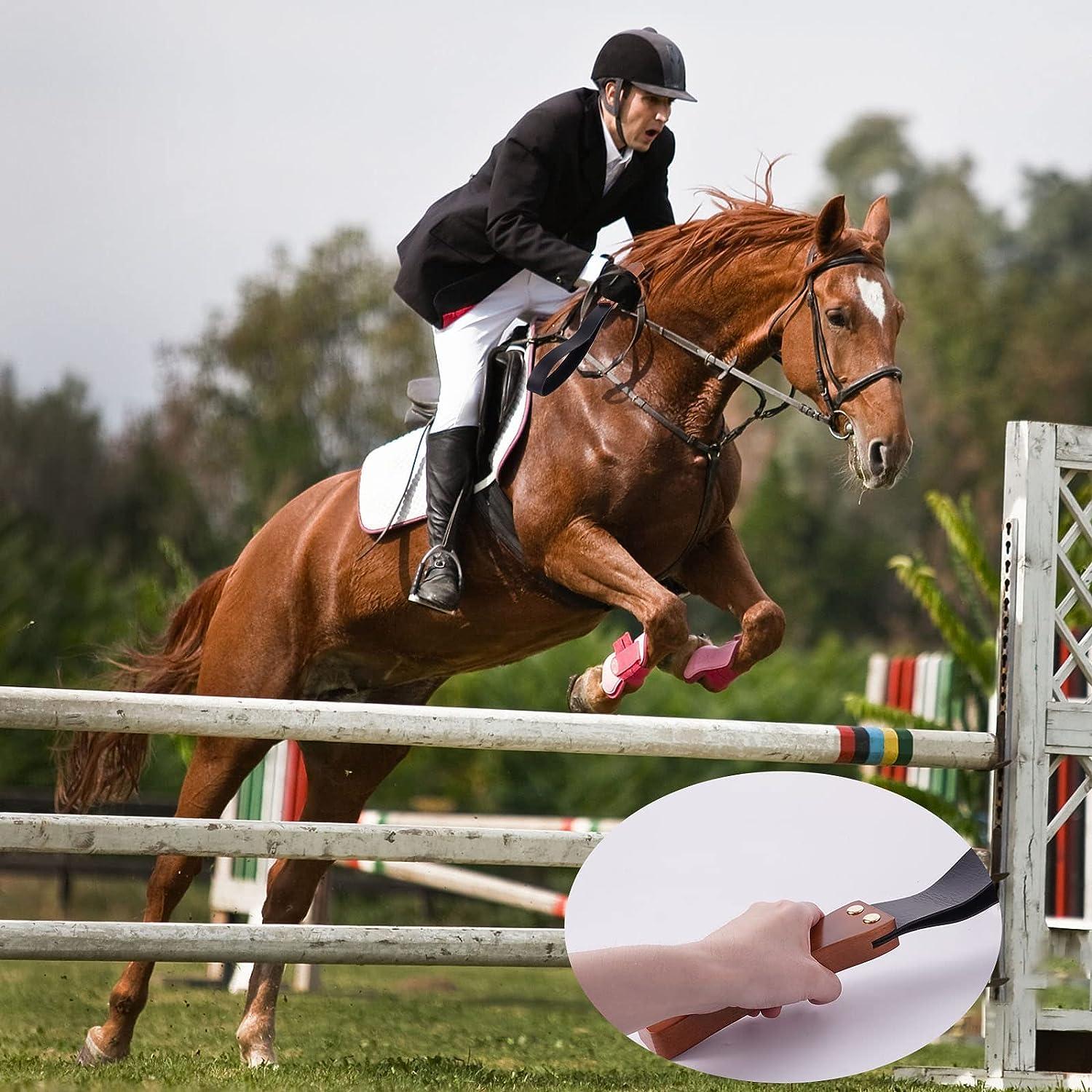 CANIPHA Leather Riding Crop for Horses, 18'' Horse Crop Leather Paddle