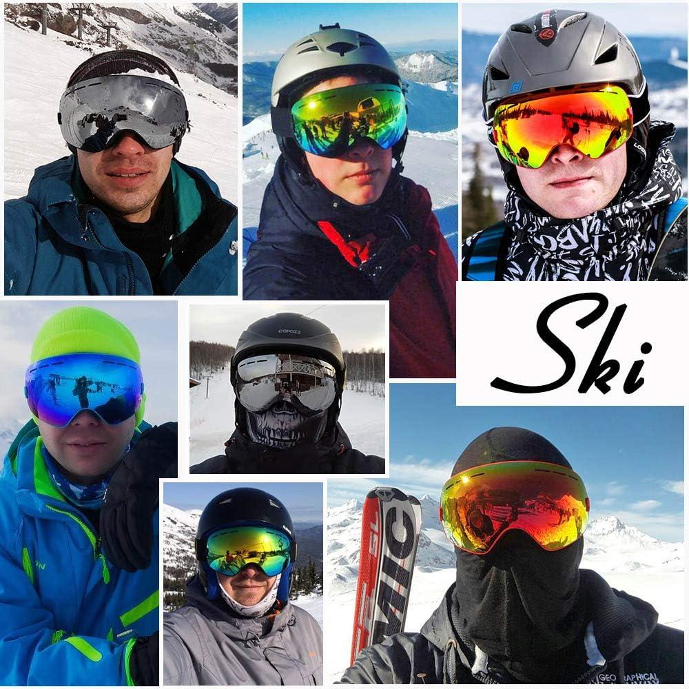 SPOSUNE Ski Goggles Over Glasses - Snow/Snowboard Goggle for Men, Women &  Youth - UV400 Anti-Fog Snowmobile Goggles Sg-003-blue Vlt 22%