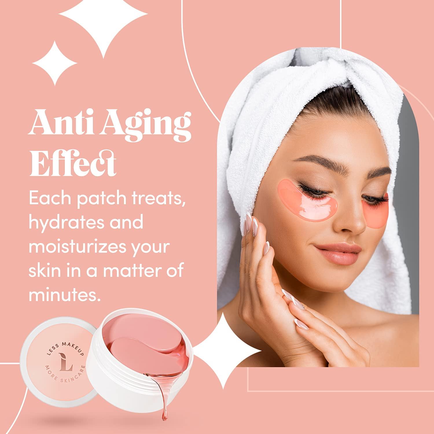 Rose Gold Collagen Under Eye Gel Mask Bright Eyes Anti Aging