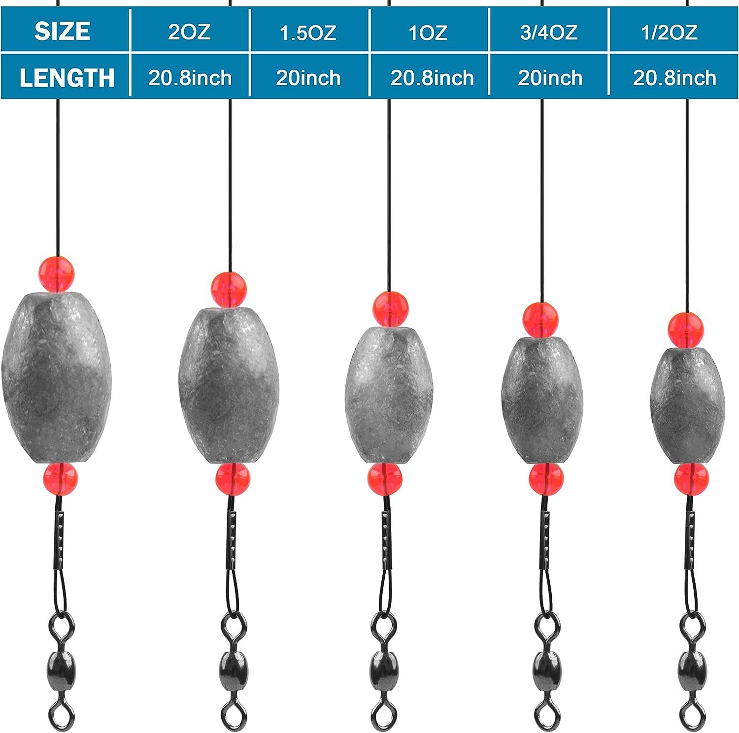 Egg Sinker Oz Weight Fishing Stainless Steel Fishing Egg Sinker