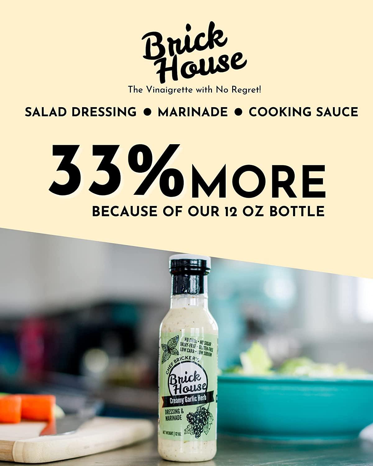 CREAMY GARLIC HERB Sugar Free Salad Dressing with Organic Stevia Leaves