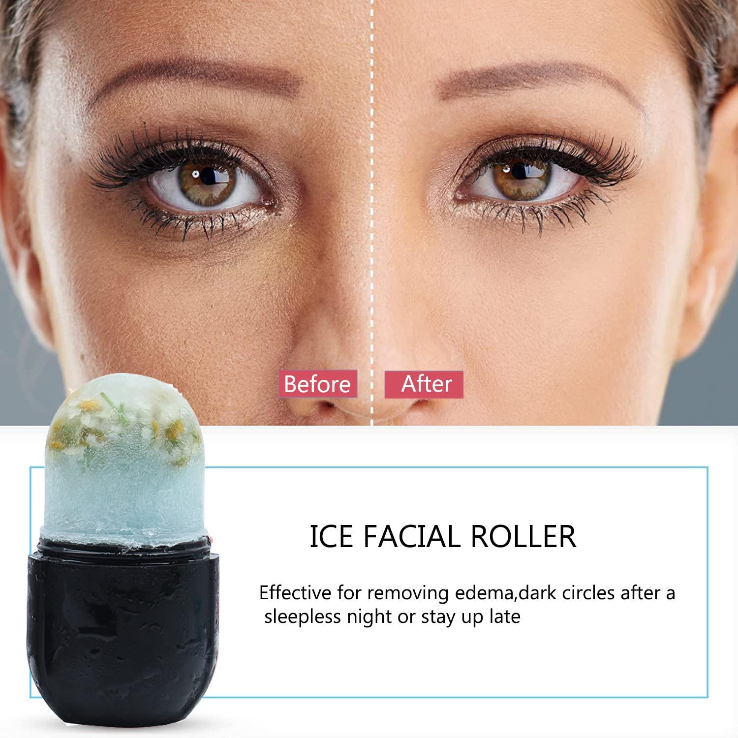 Ice Cube Massager Face Ice Roller (black)