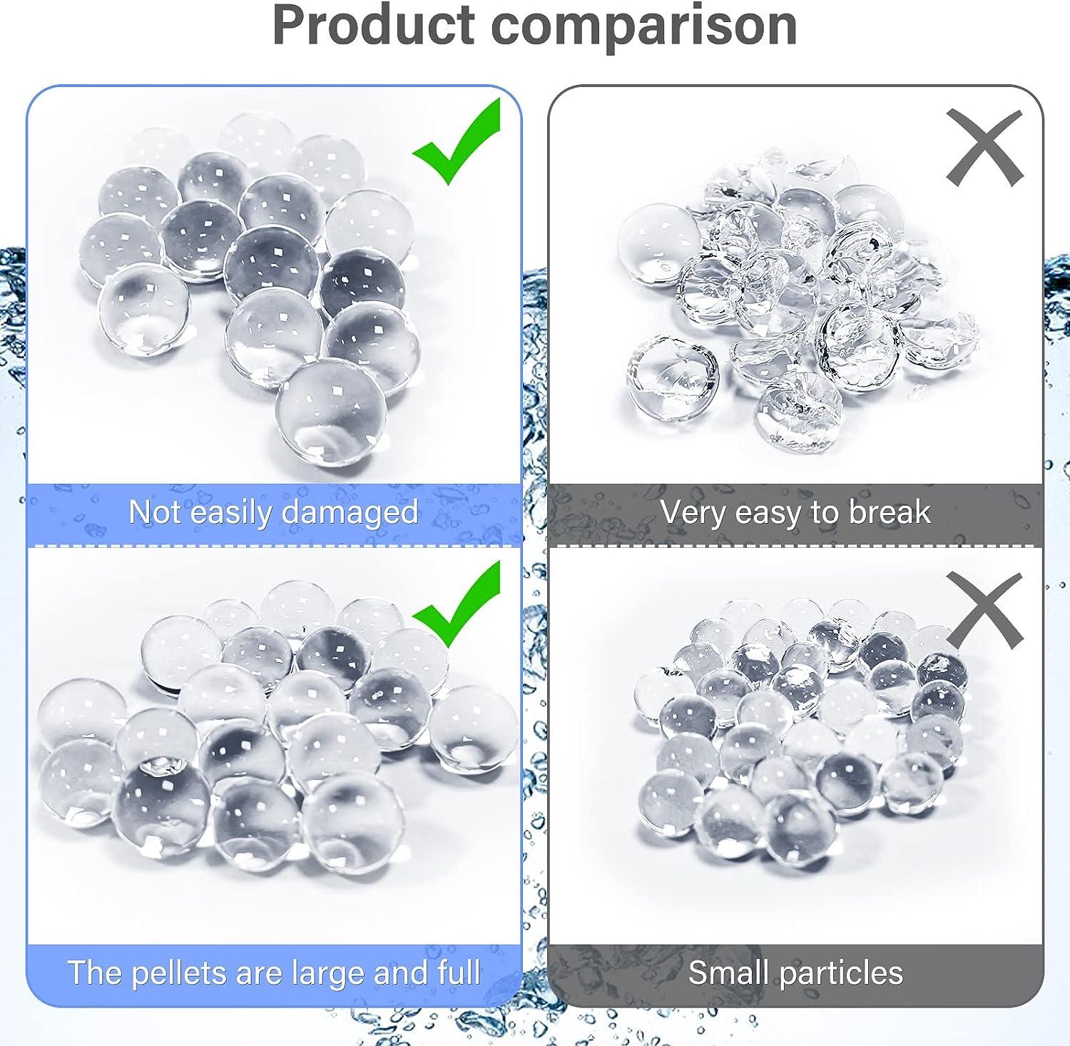 NIKOEO Clear Water Beads, 10000 Pcs Clear Water Gel Jelly Beads Vase Filler  for Floating Candle Making, Wedding Centerpiece, Festive Floral Decoration  Flower Arrangement (Transparent)