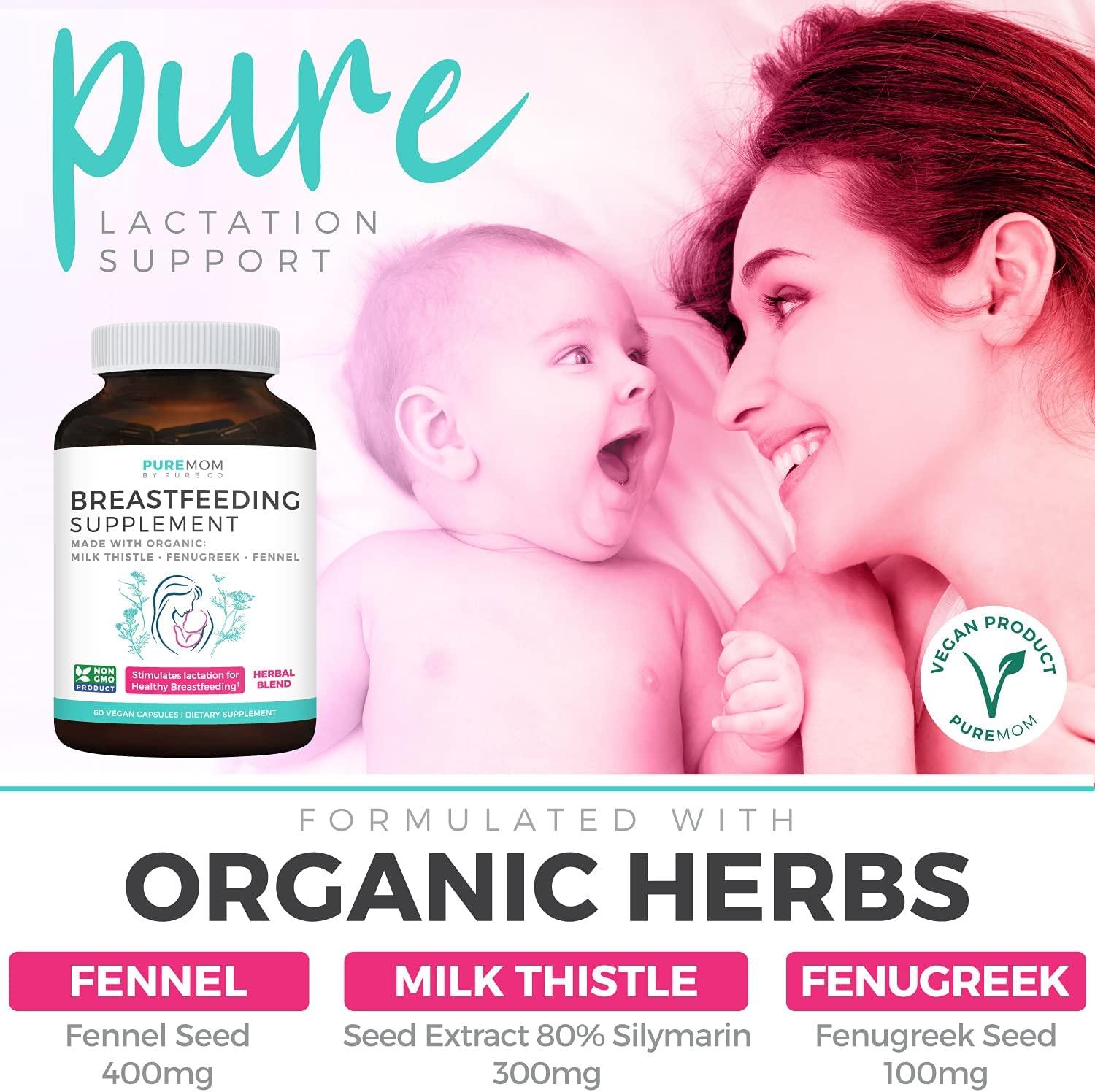 Organic Lactation Supplement Increase Milk Supply with Herbal