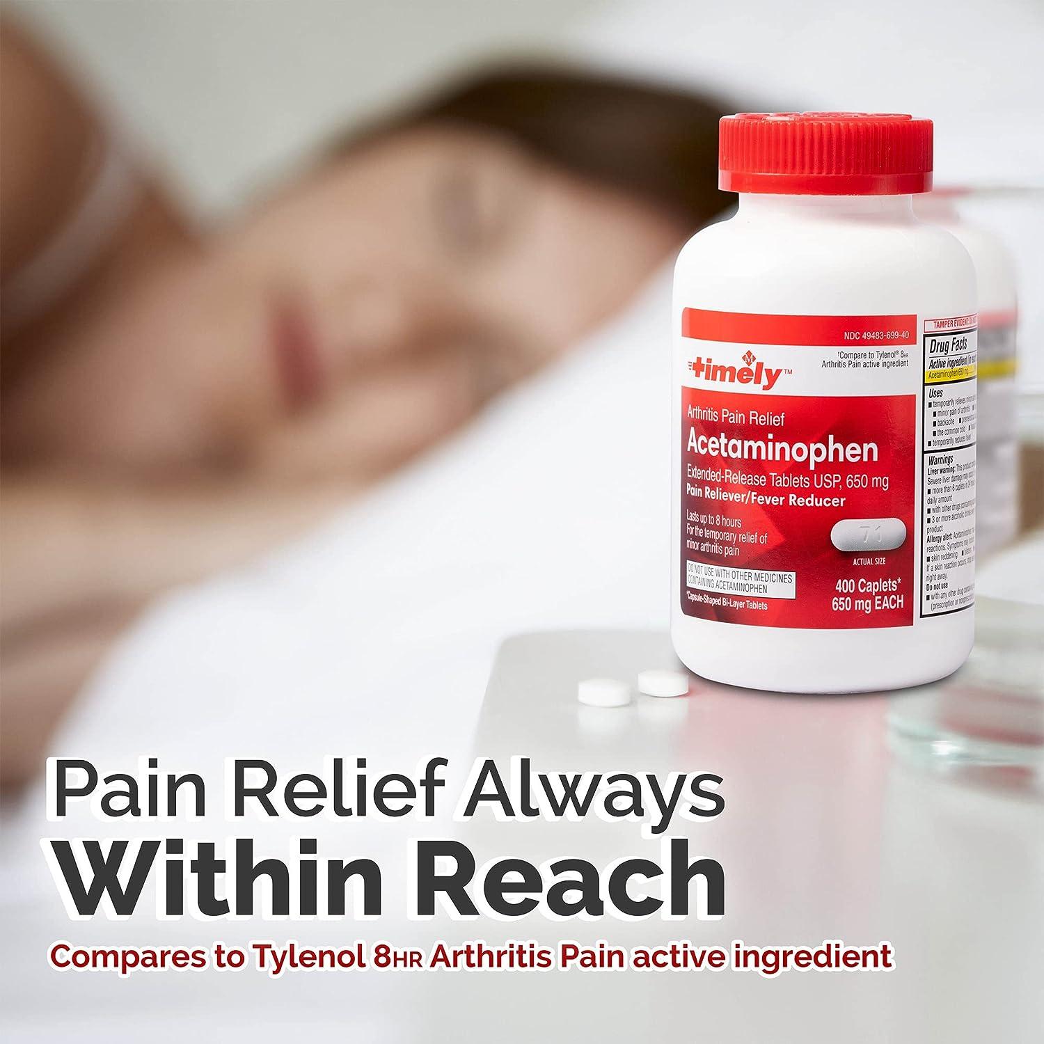 Timely Extended Release Pain Relief Acetaminophen Tablet 650MG 400
