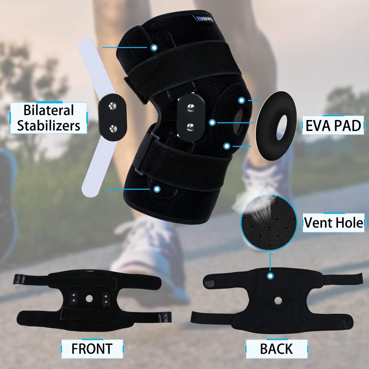 Plus Size Knee Brace for Women Men Hinged Knee Brace with Side