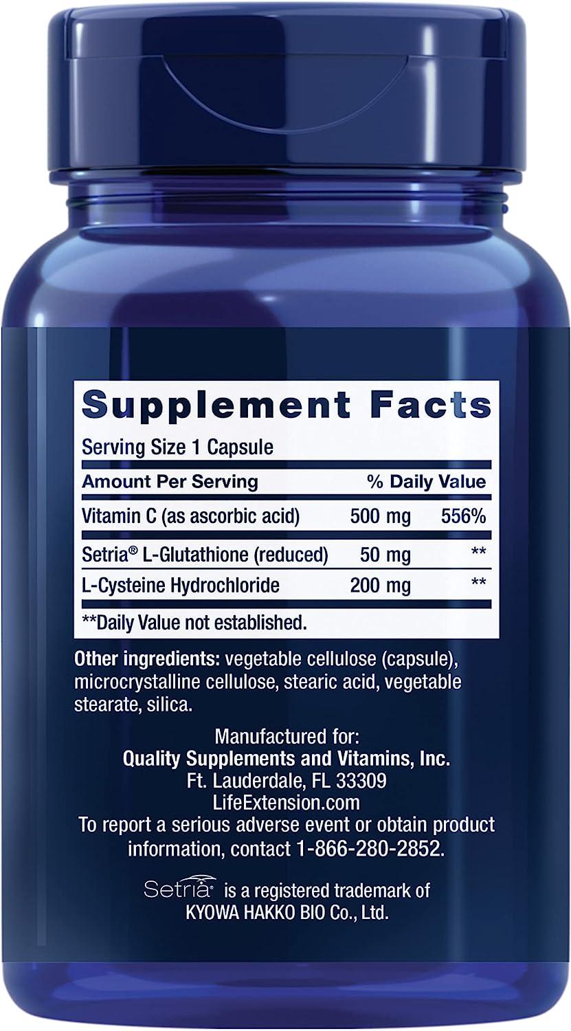 does glutathione stop melanin Life Extension Glutathione & Cysteine Antioxidant Supplement - Liver Health  Support & Detox - 100 Capsules | Buy Now with Express International  Delivery