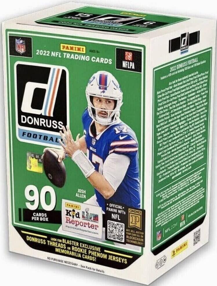 2022 Panini Donruss Football Trading Card Blaster Box 90 Cards