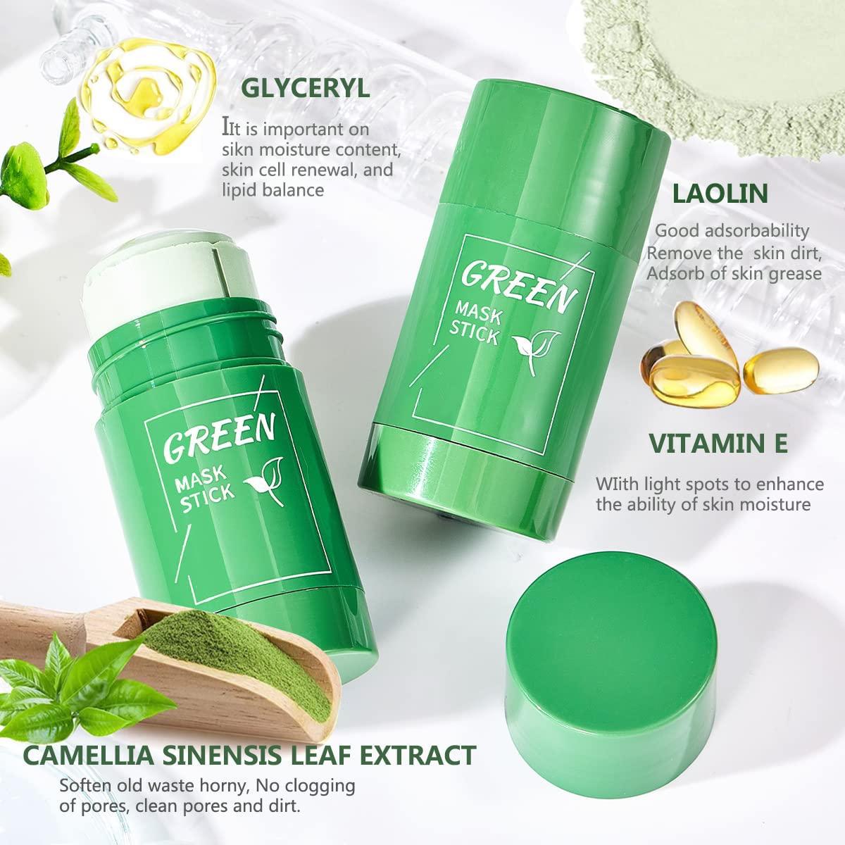 Green Tea Mask Stick Clay Mask Face Mask Skin Care Green Tea Deep