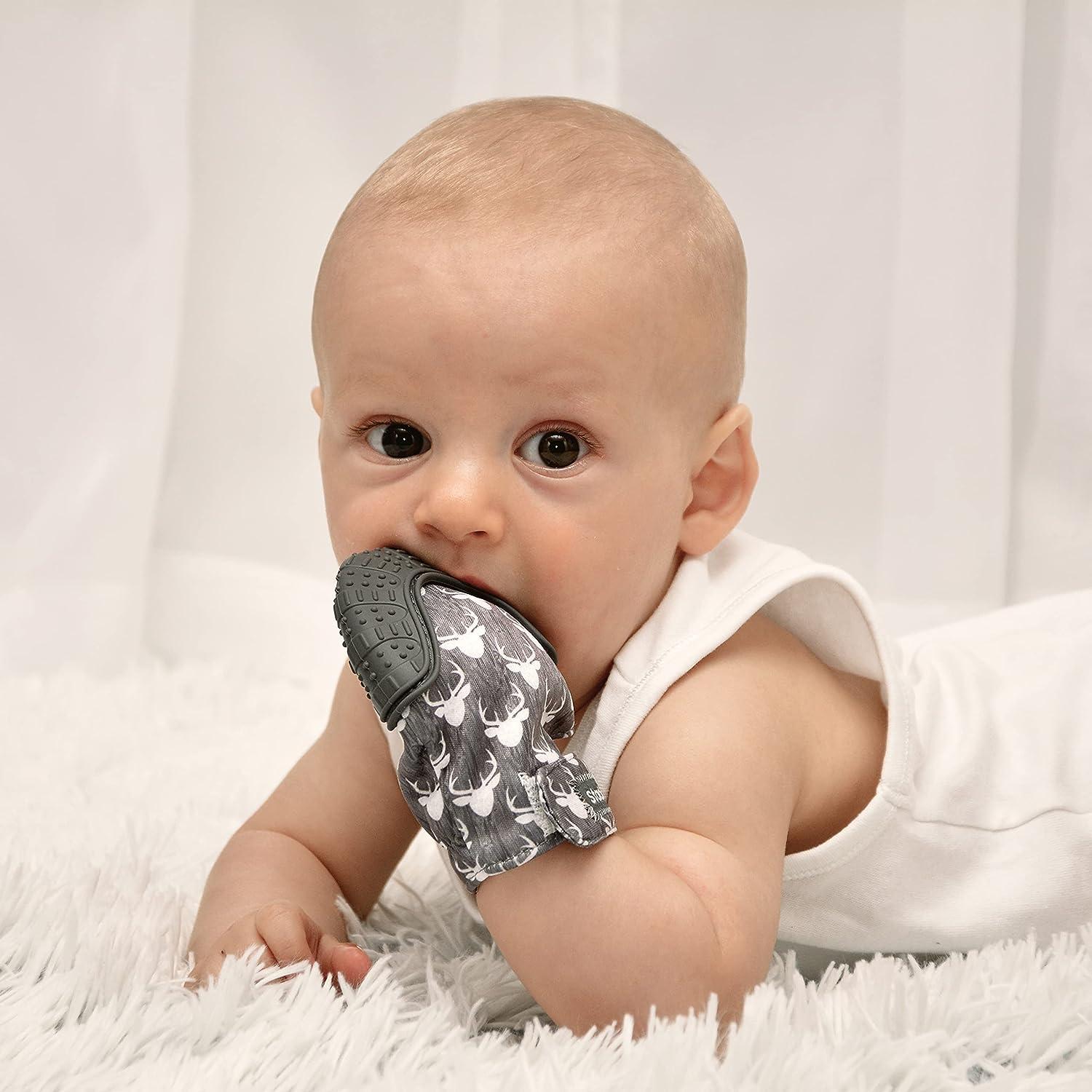 Stadela Baby Soothing Teething Mittens Food Grade Silicone Teether