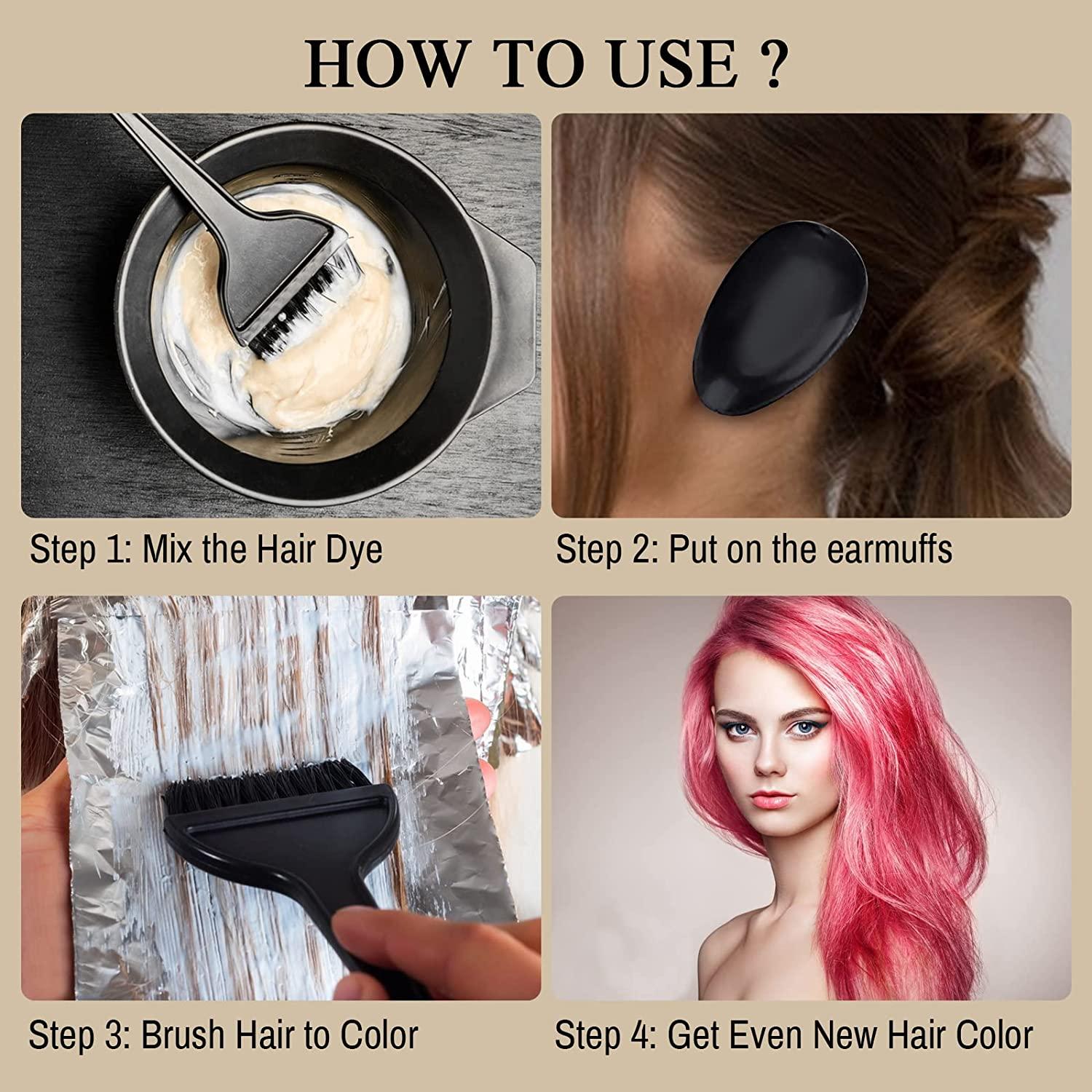 1st Choice Hair Dye Color Brush and Bowl Set, Hair Color Brush Mixing