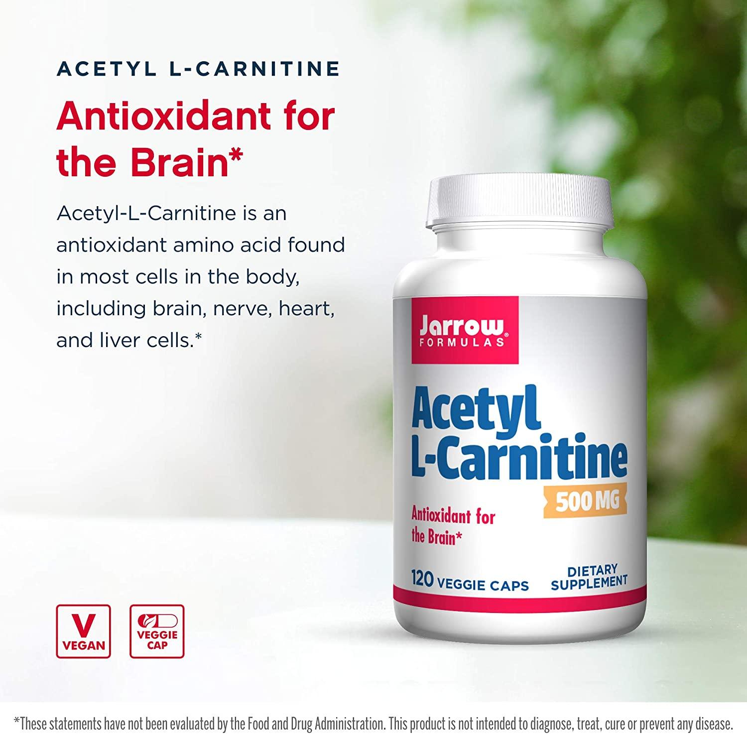 jarrow formulas acetyl l carnitine 500 Jarrow Formulas Acetyl L-Carnitine 500mg - 120 Veggie Caps for Energy &  Focus | Buy Now with Express International Delivery