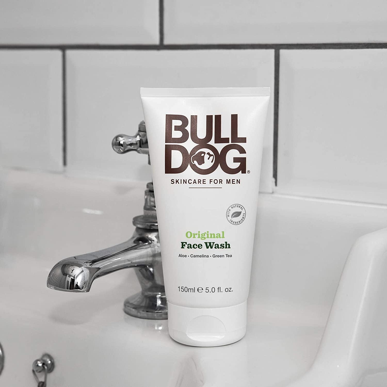 Bulldog Mens Skincare and Grooming, Original Face Wash/ Scrub, 5 Oz