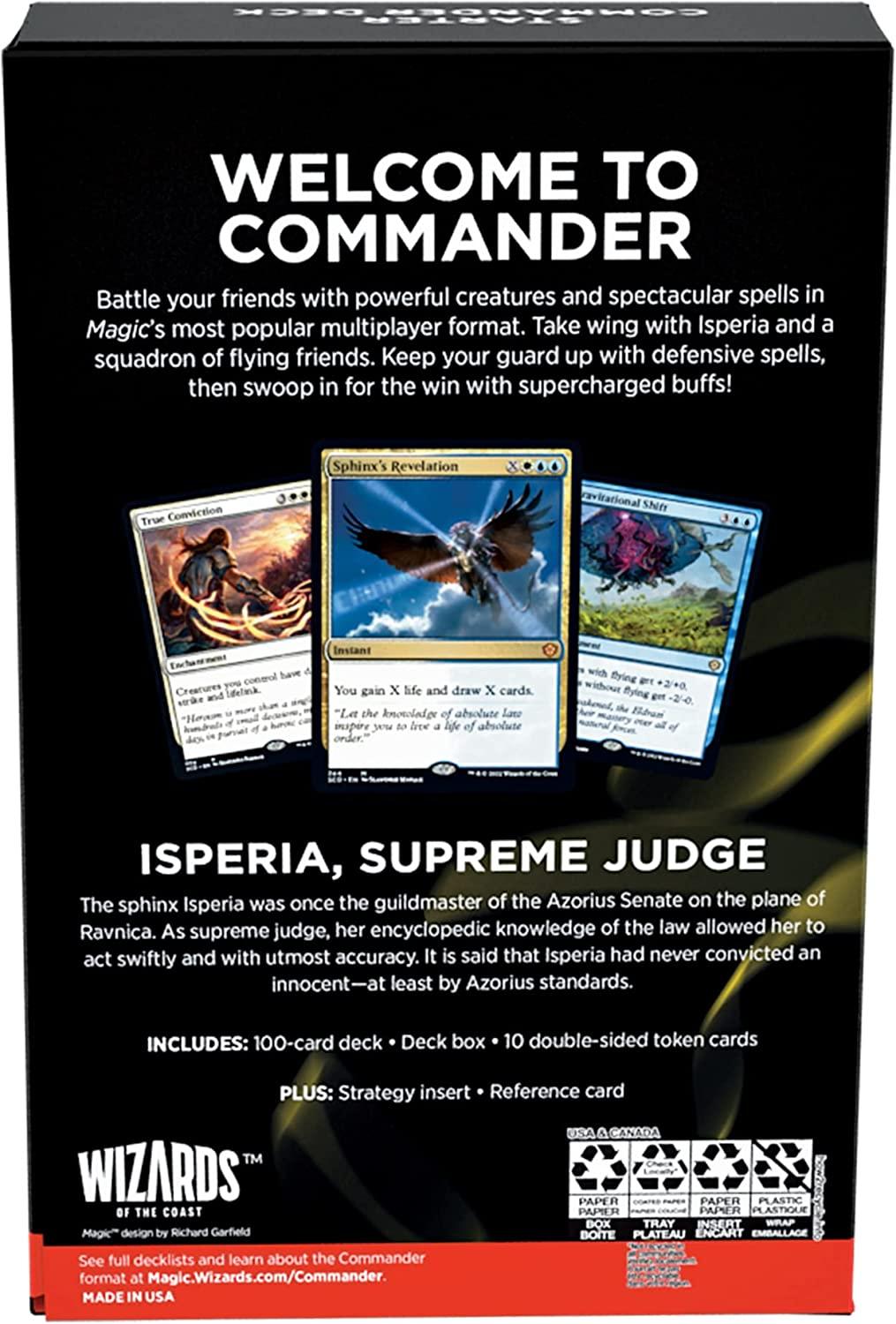 Magic The Gathering Starter Commander Deck First Flight (White-Blue) -  Power up your game with this focused and strategic deck | Buy Now with  Express International Delivery | GoSupps.com