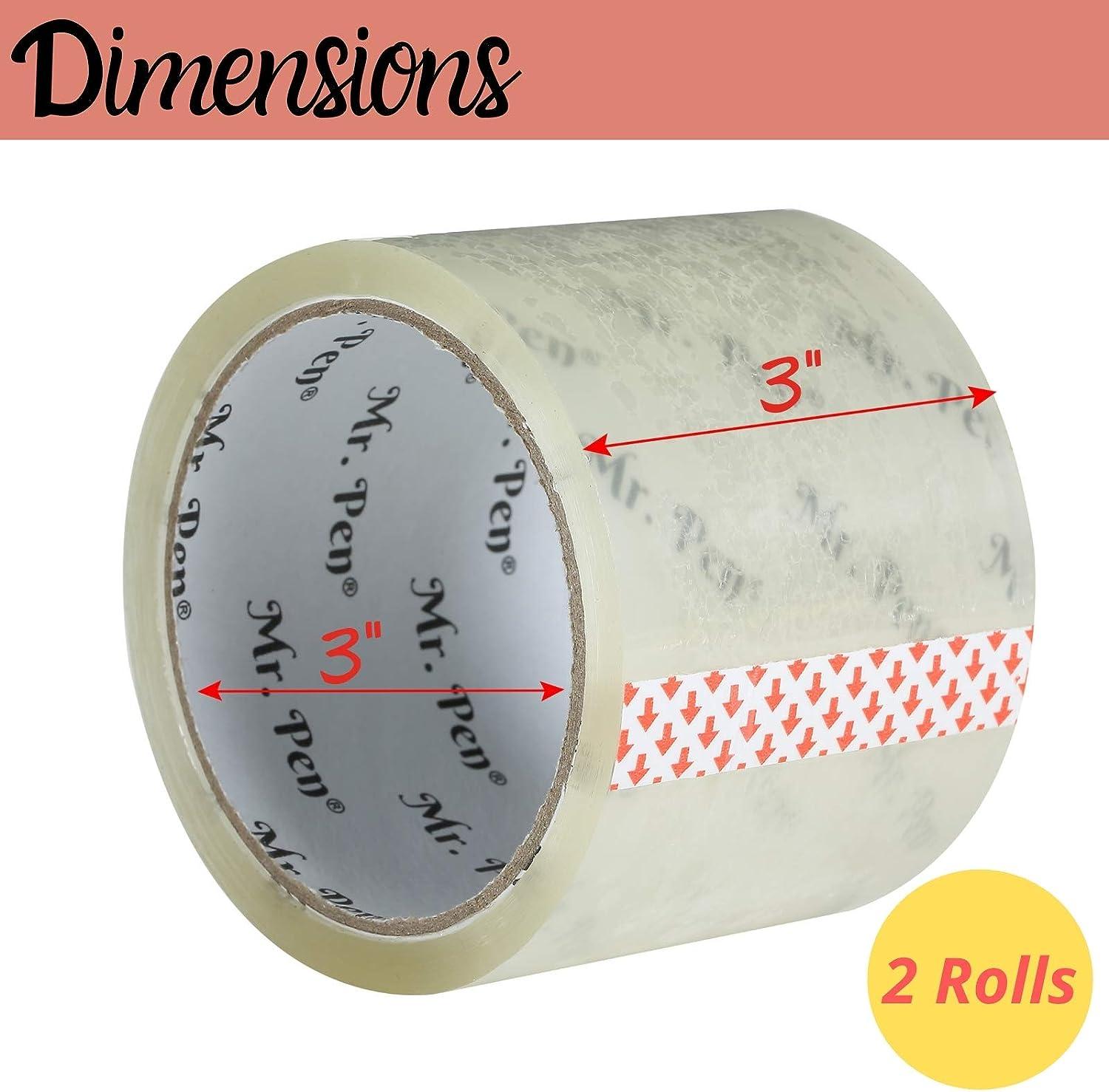 Mr. Pen- 3 inch Packing Tape, 2 Pack, Wide Tape, 45 Yards, 1.9mil