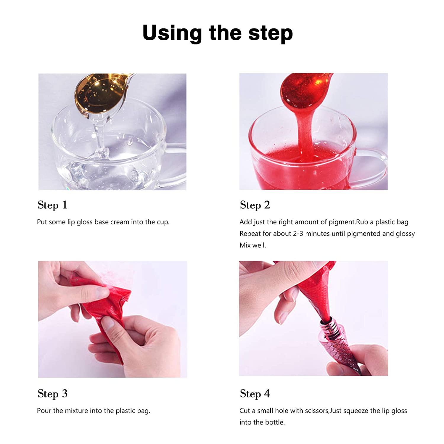 KYDA 12 Colors Lipstick Liquid Pigment Set Pure PlantBased Dye for