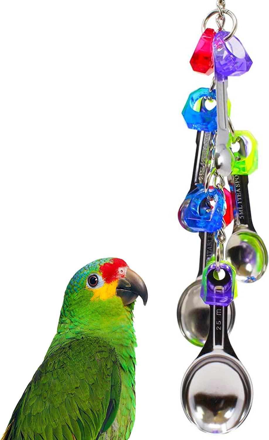 Bonka Bird Toys 1969 Spoon Delight African Grey Parrot, Amazon, Conure