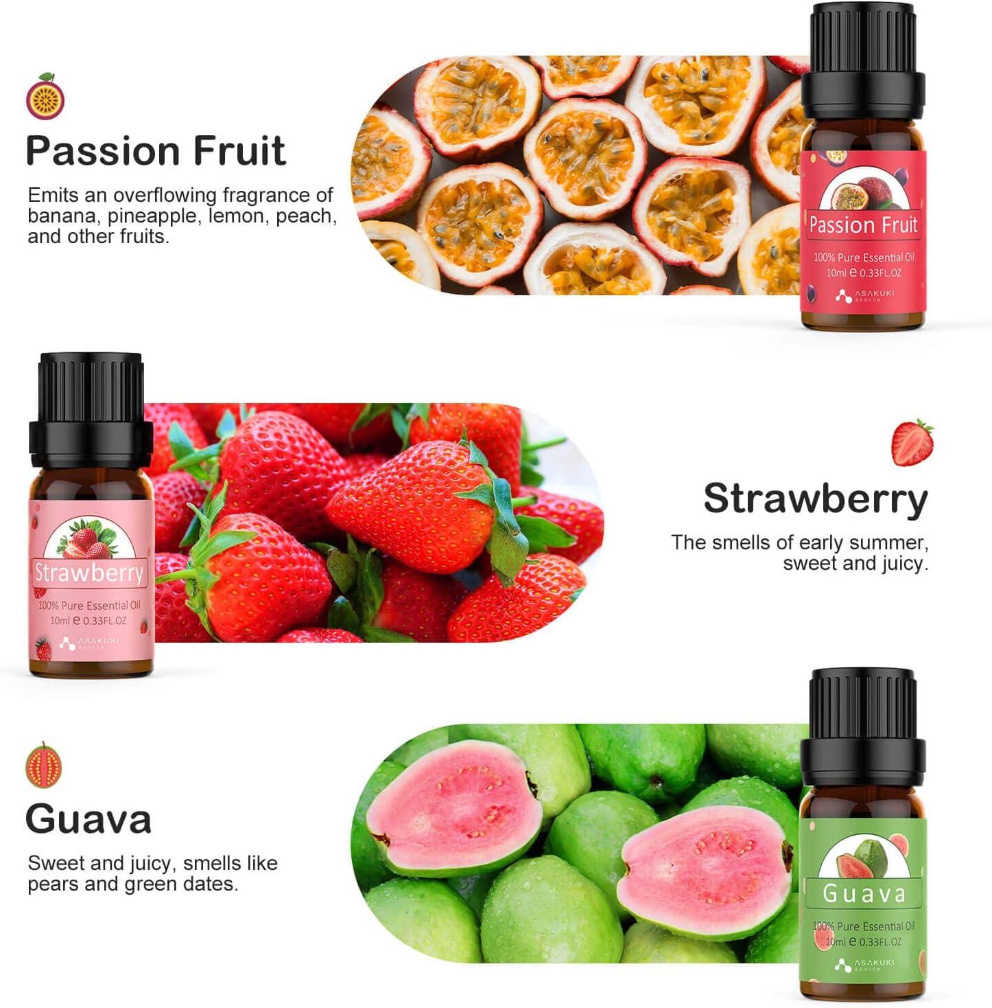 10ml Pure Fruit Flower Aroma Fragrance Oil For Candle Soap Making  Strawberry Mango Passion Musk Banana Coconut Oil With Dropper - Essential  Oil - AliExpress
