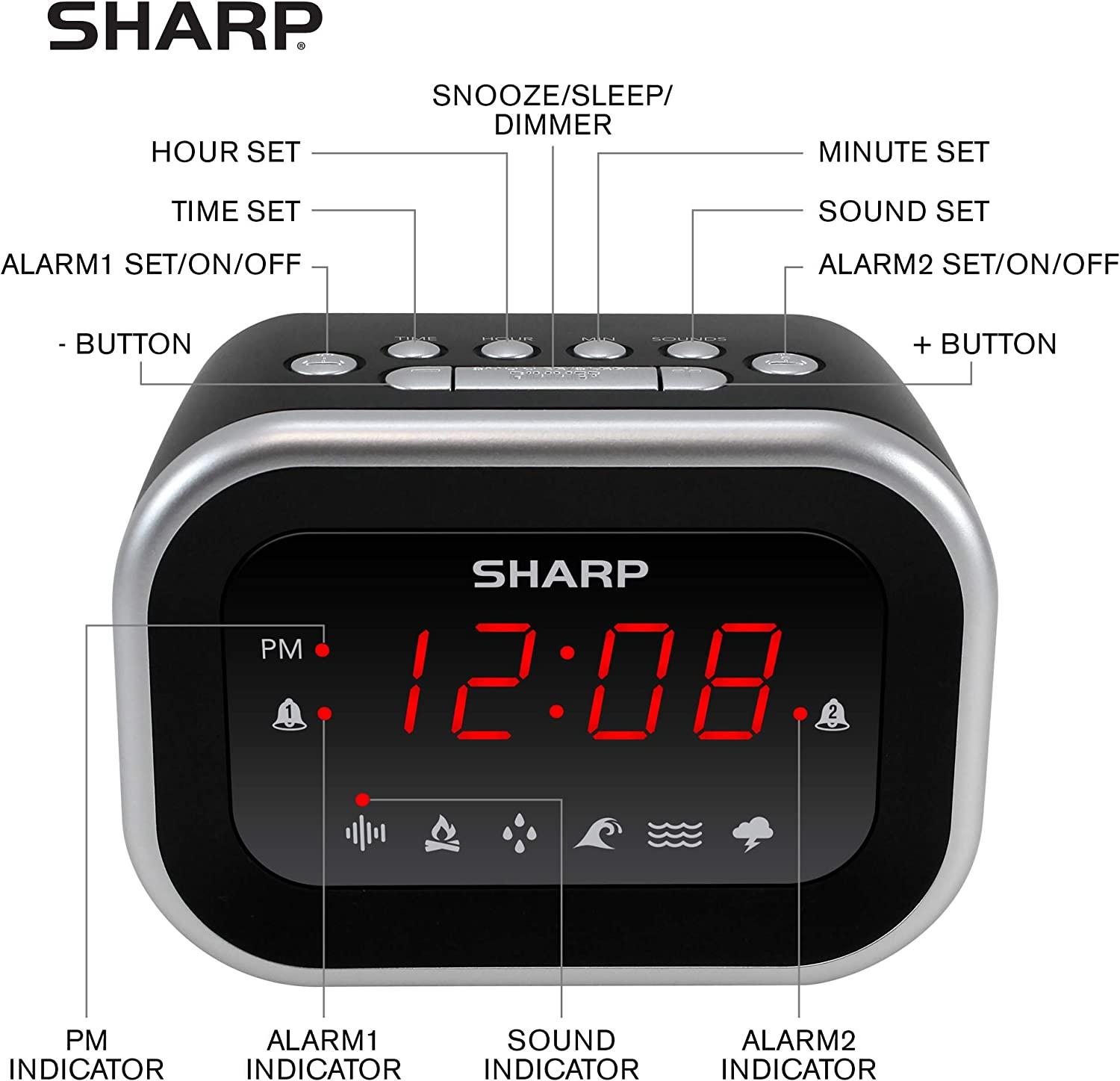 Звук sharp. Калькулятор sharp будильник. подушка будильник. led music alarm clock инструкция на русском.