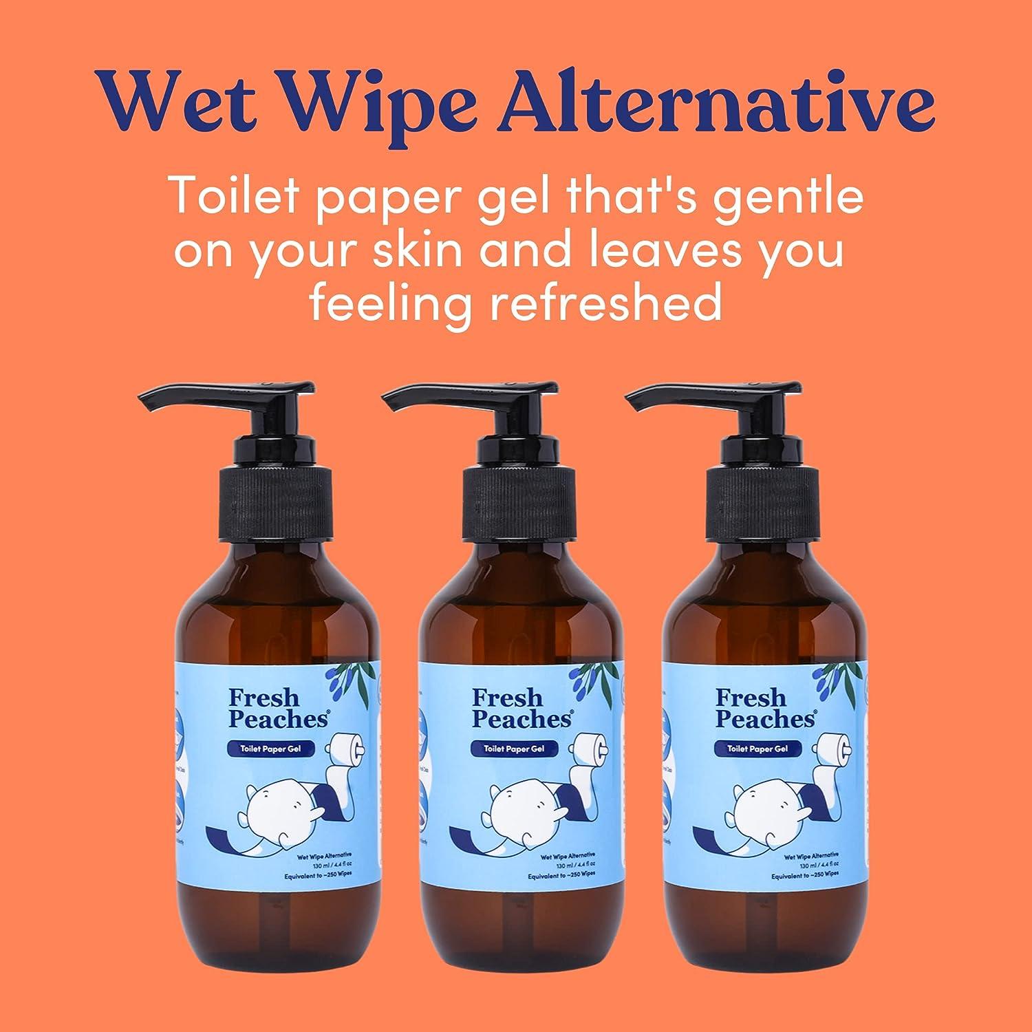 Fresh Peaches Toilet Paper Gel Spray Septic Safe, Flushable