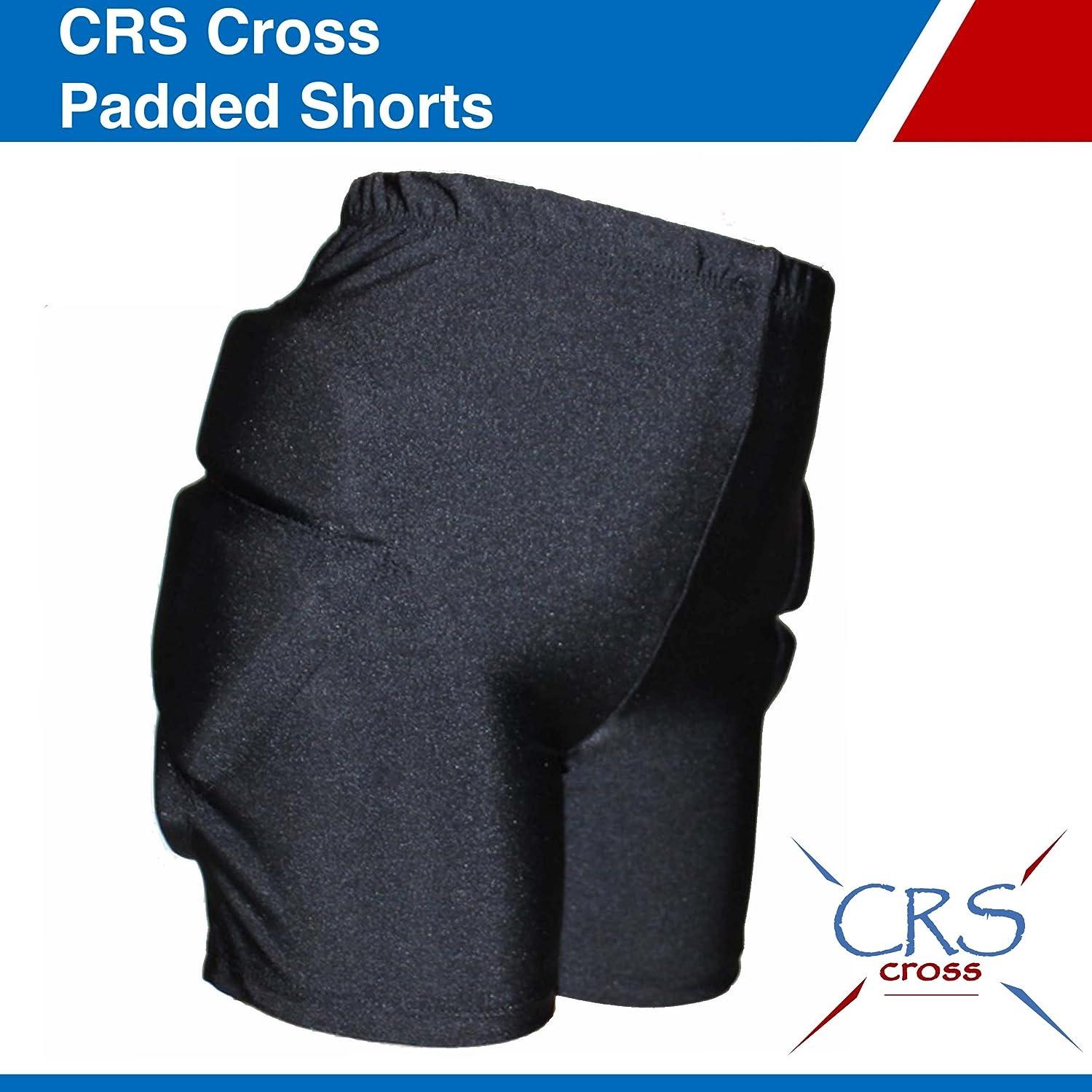 CRS Cross Padded Figure Skating Shorts Crash Butt Pads for Hips Tailbone &  Butt Ladies Small Black