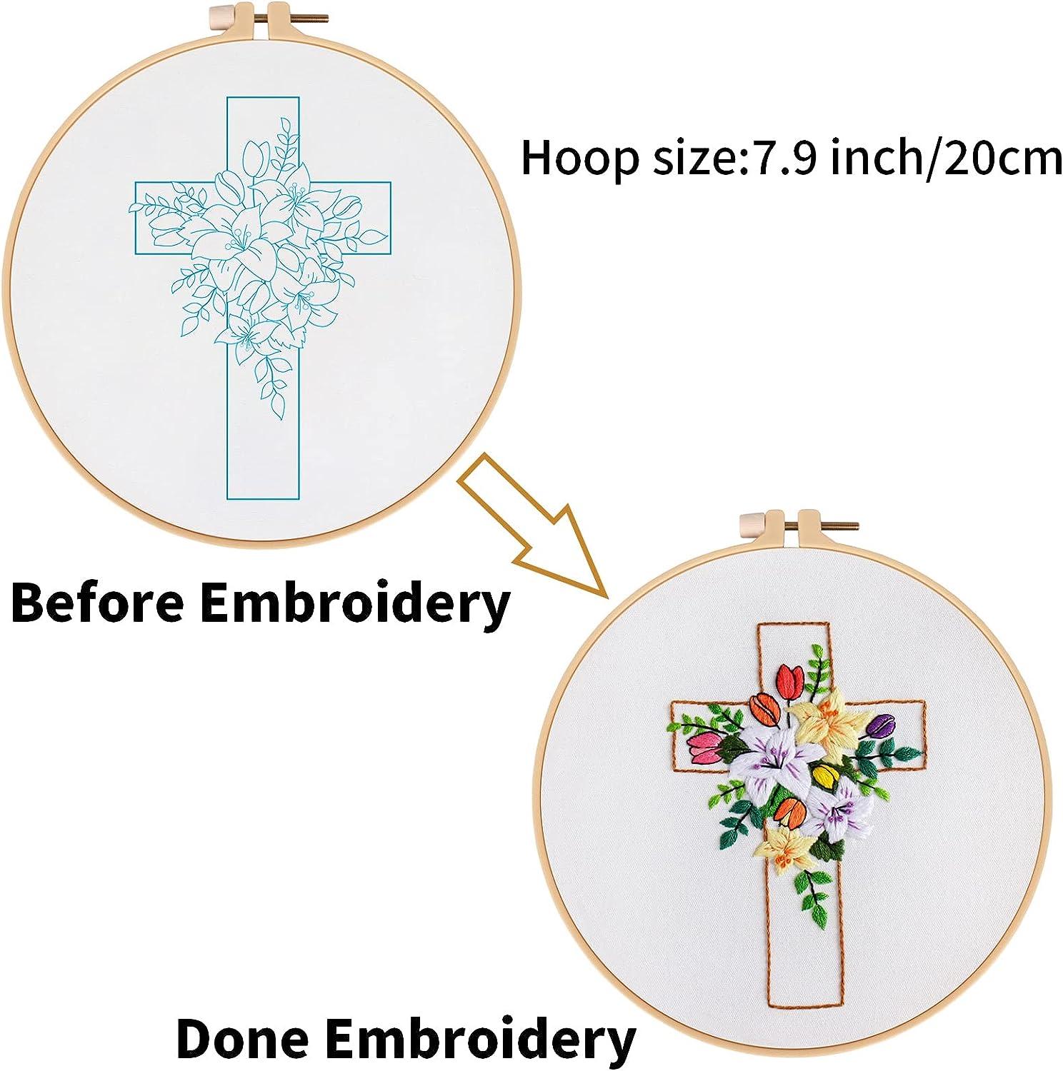 Embroidery Hoop, Casewin 1PCS 4 inch Cross Stitch Supplies
