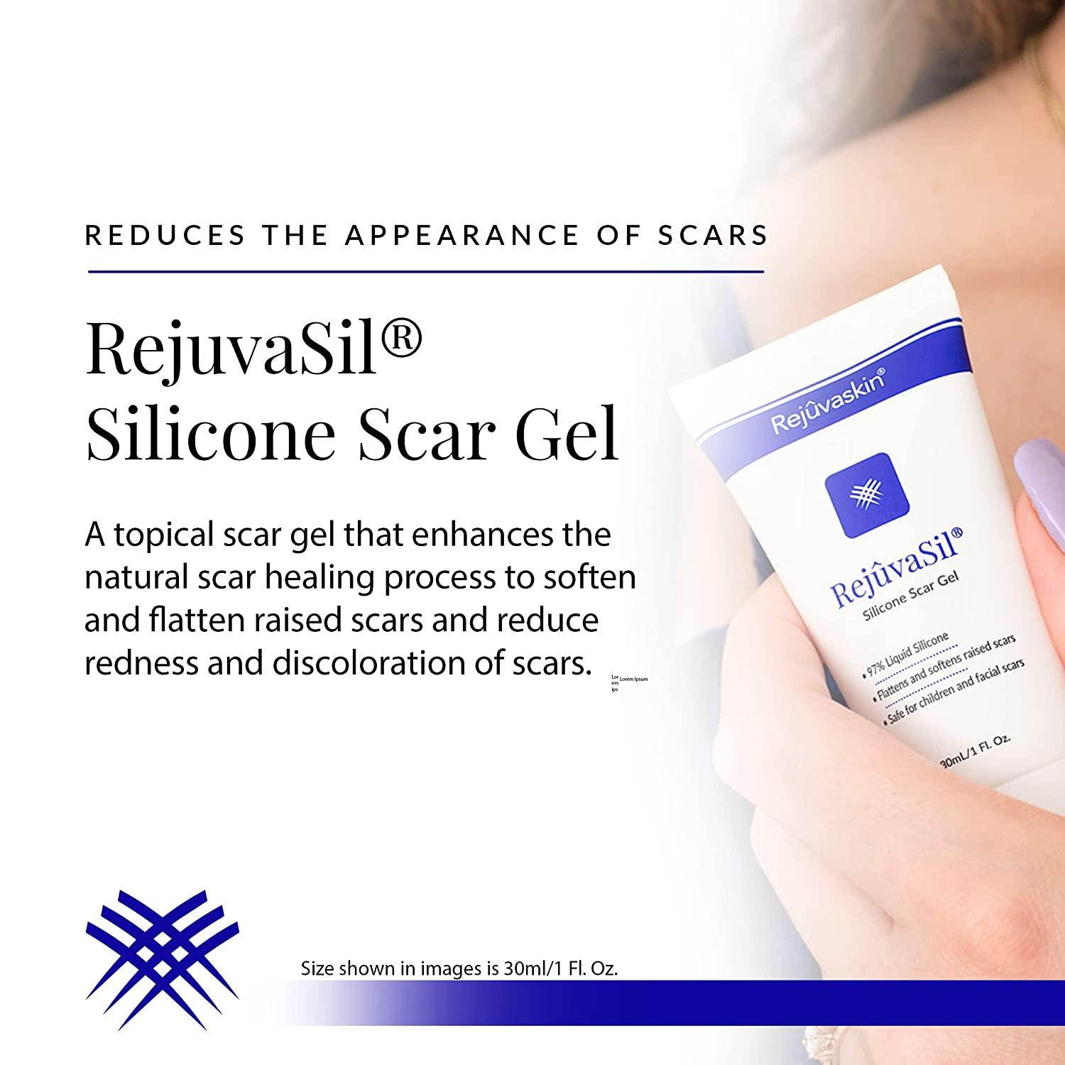 Rejuvasil Silicone Scar Gel 0.33 oz - Fast-Acting Formula for Scars - 1 ...
