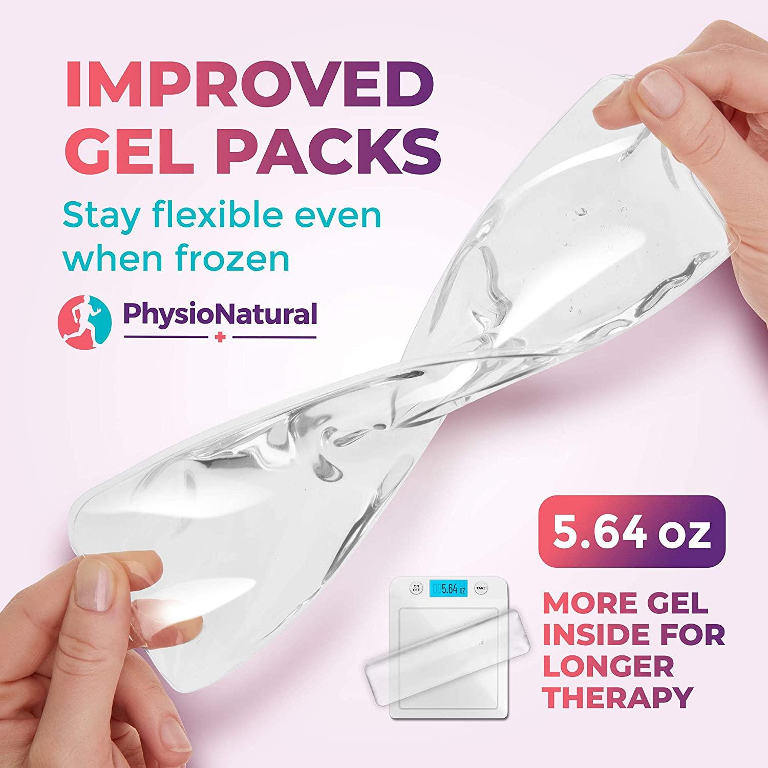 Reusable Perineal Ice Packs with Washable Sleeves for Hemorrhoids