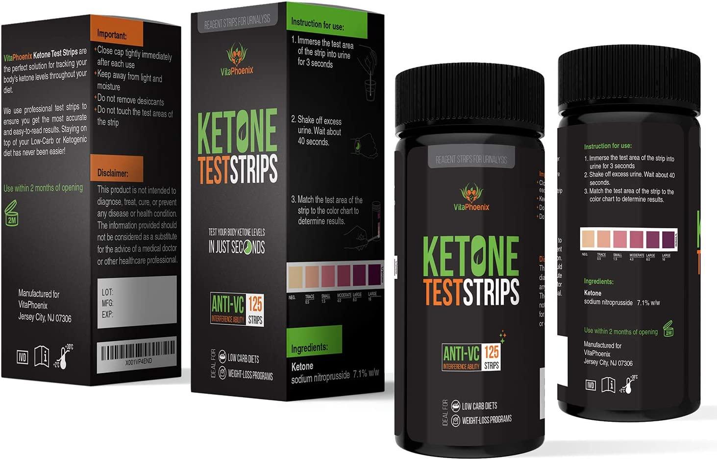 Ketone Strips Perfect Ketogenic Supplement to Measure Ketones in Urine & Monitor Ketosis for