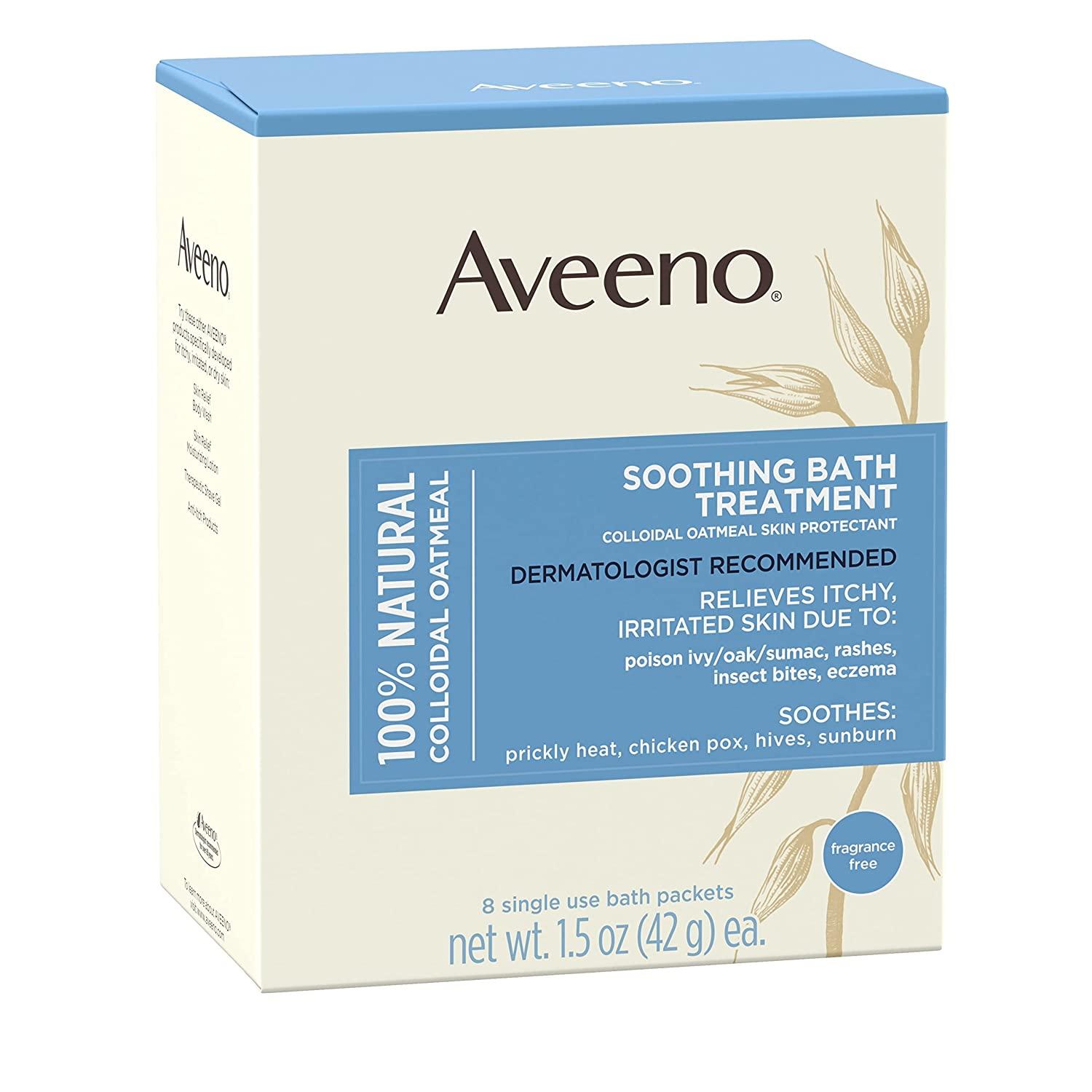 Aveeno Soothing Bath Treatment with 100 Natural Colloidal Oatmeal for