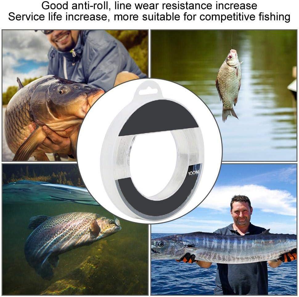 Keenso Sea Fishing Line, 100M Nylon UV Resistant White Transparent Fish Wire,  Fishing Accessory 20#