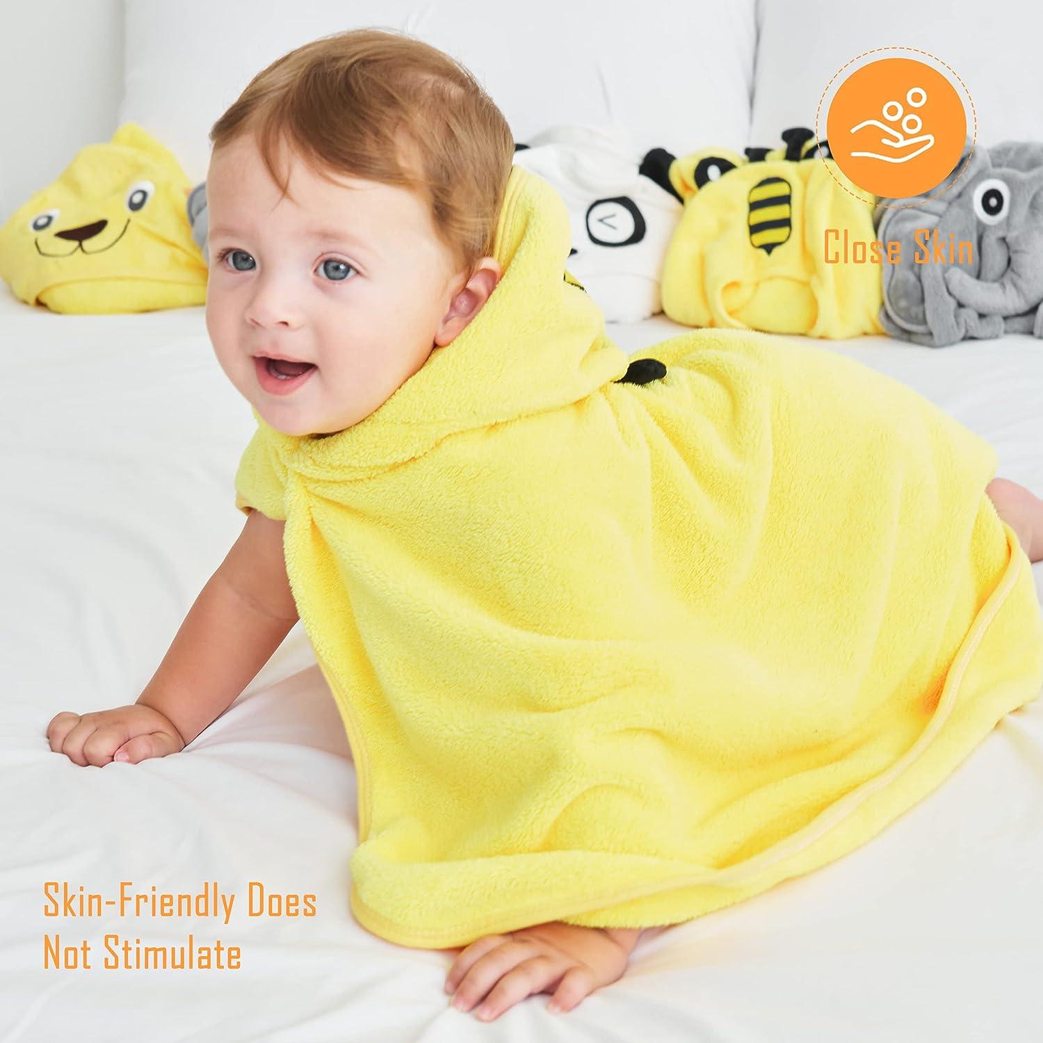 Sunny zzzZZ Baby Hooded Bath Towel and Washcloth Set Baby Shower