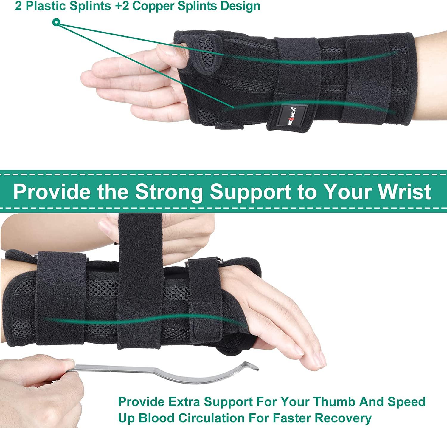 NEENCA Wrist Support Brace, Adjustable Night Sleep Hand Support Brace